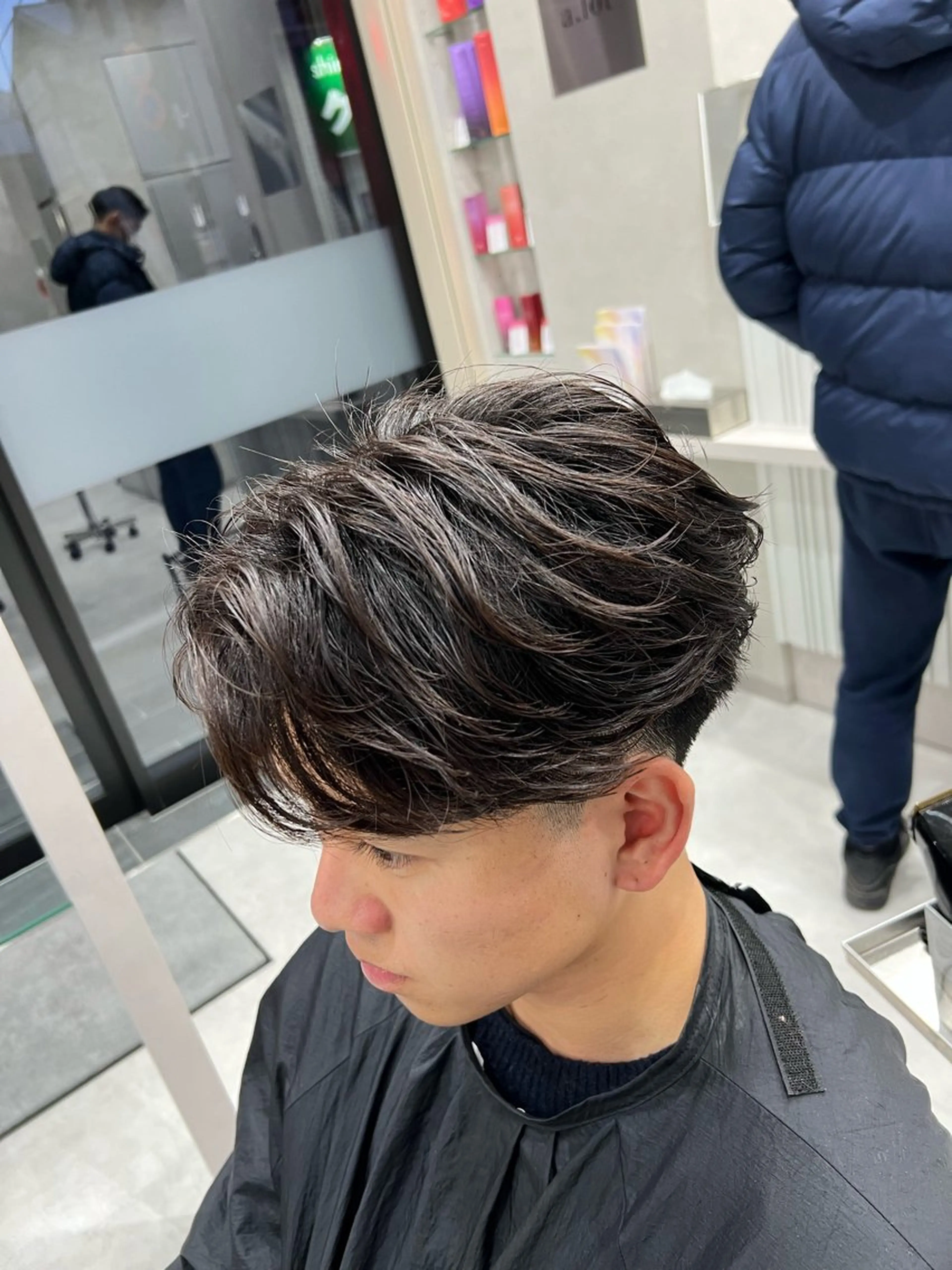 パーマ メンズ ニュアンスパーマ カット パーマ SENA 再現性 パーマと縮毛矯正のヘアスタイル