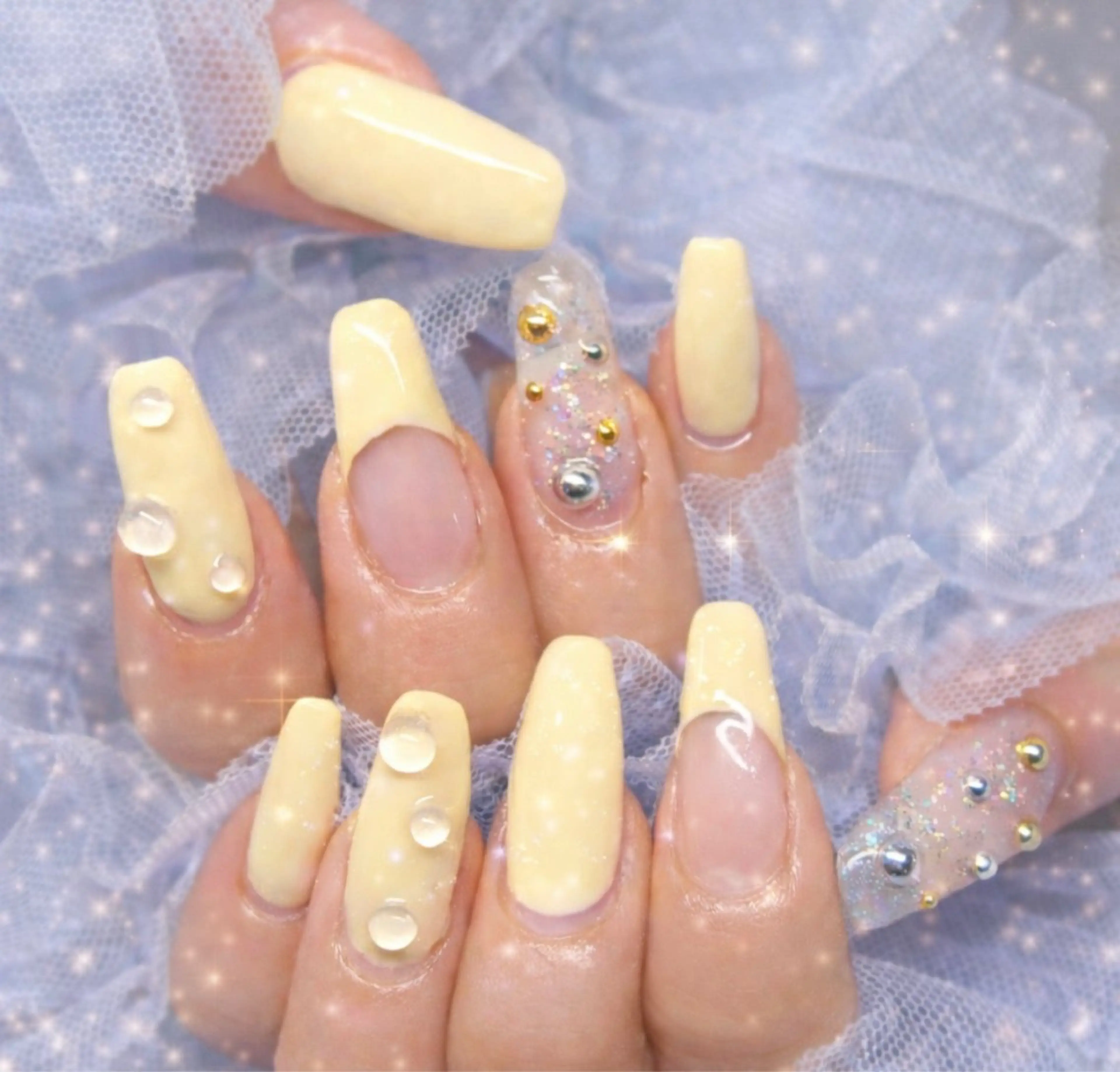 ネイル スカルプネイル 春ネイル ワンホンネイル miminon 自宅ネイルサロンのネイルデザイン