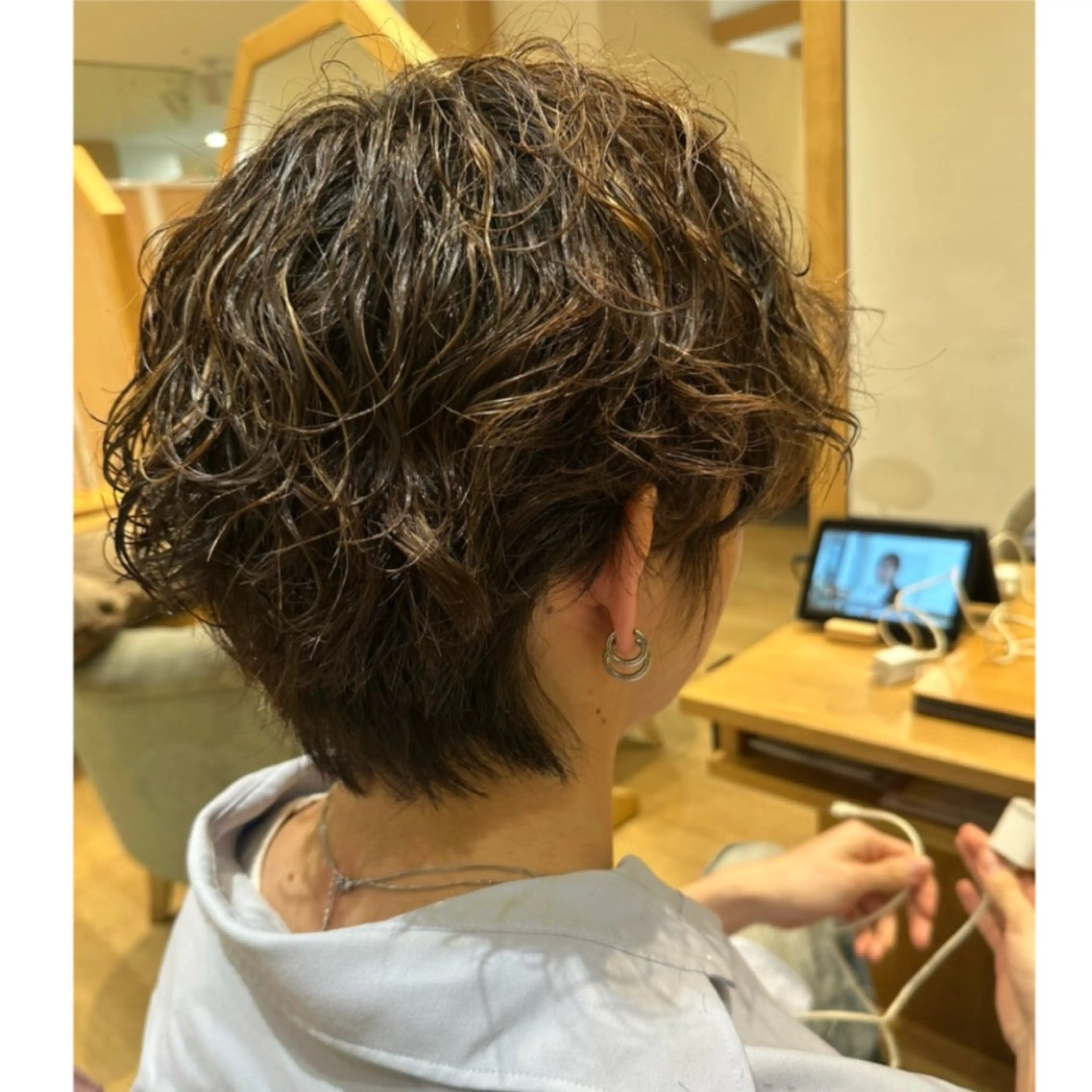 パーマ メンズ パーマ 碓氷和叶/ストレート 、パーマモデル募集中のヘアスタイル