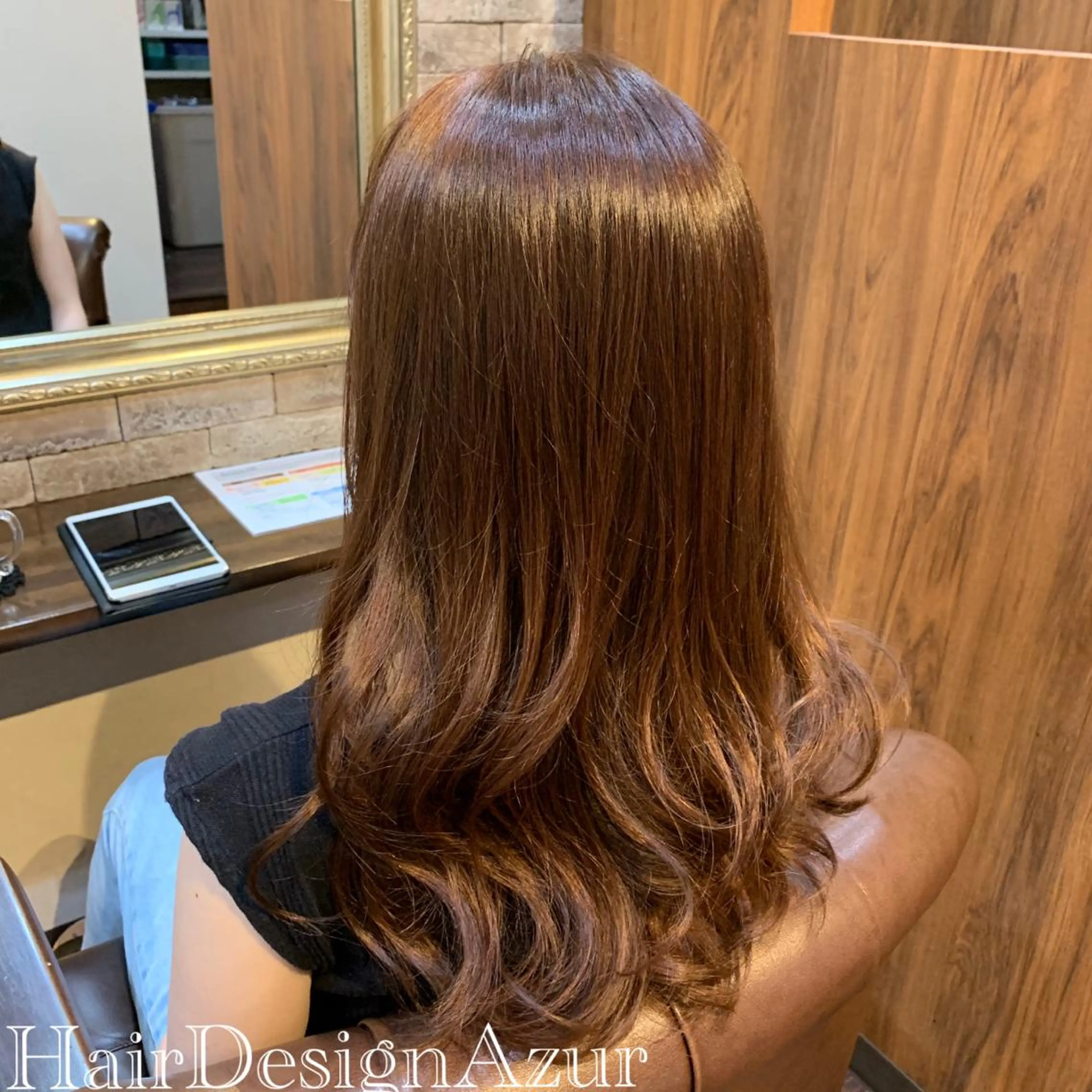 ロング カラー HairDesign Azurのヘアスタイル