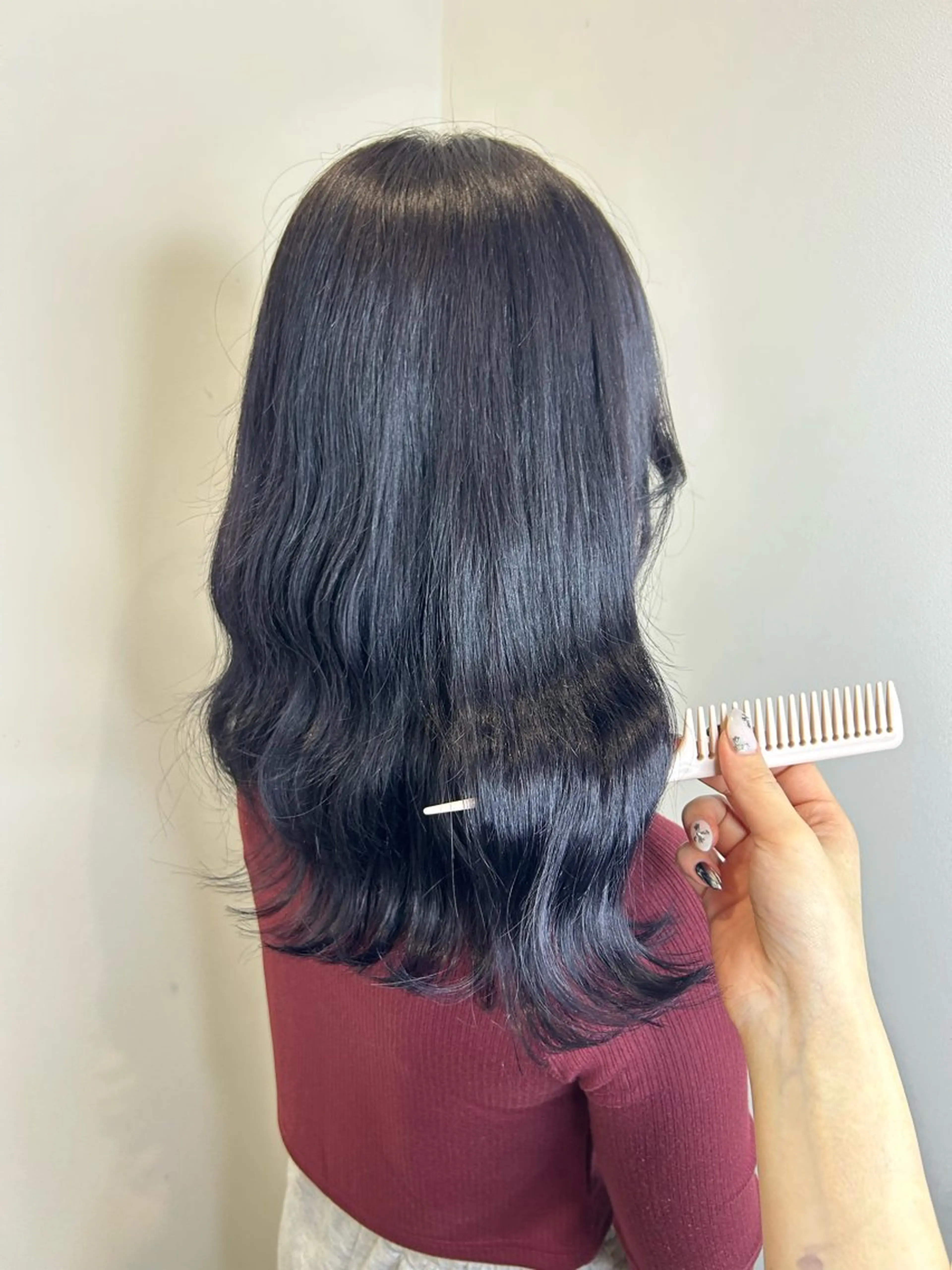 セミロング カット ヘアカラー トリートメント ishizuka toaのヘアスタイル