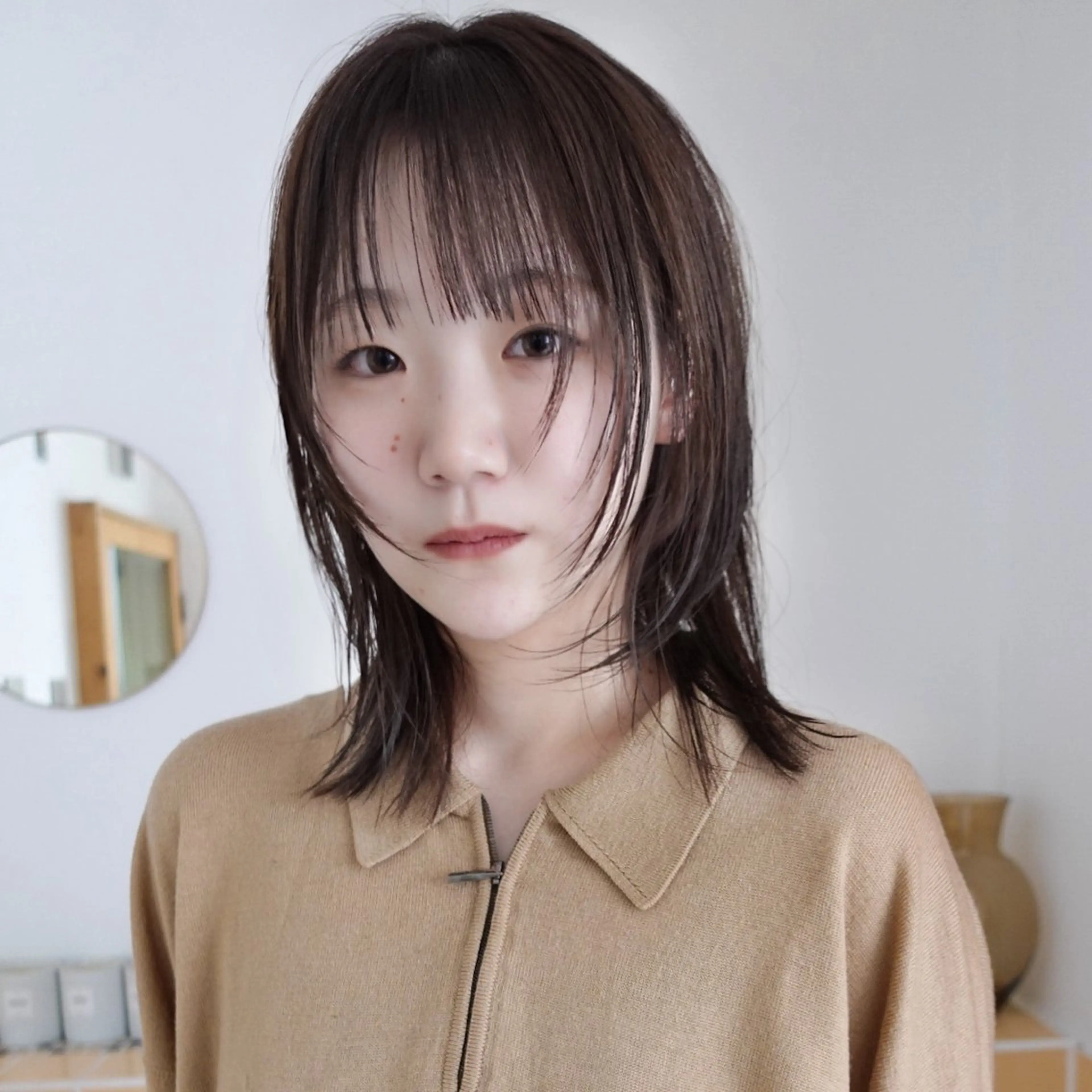 ミディアム カット ヘアカラー トリートメント LUCCI所属・udaハイトーン /ボブ/レイヤーのヘアスタイル