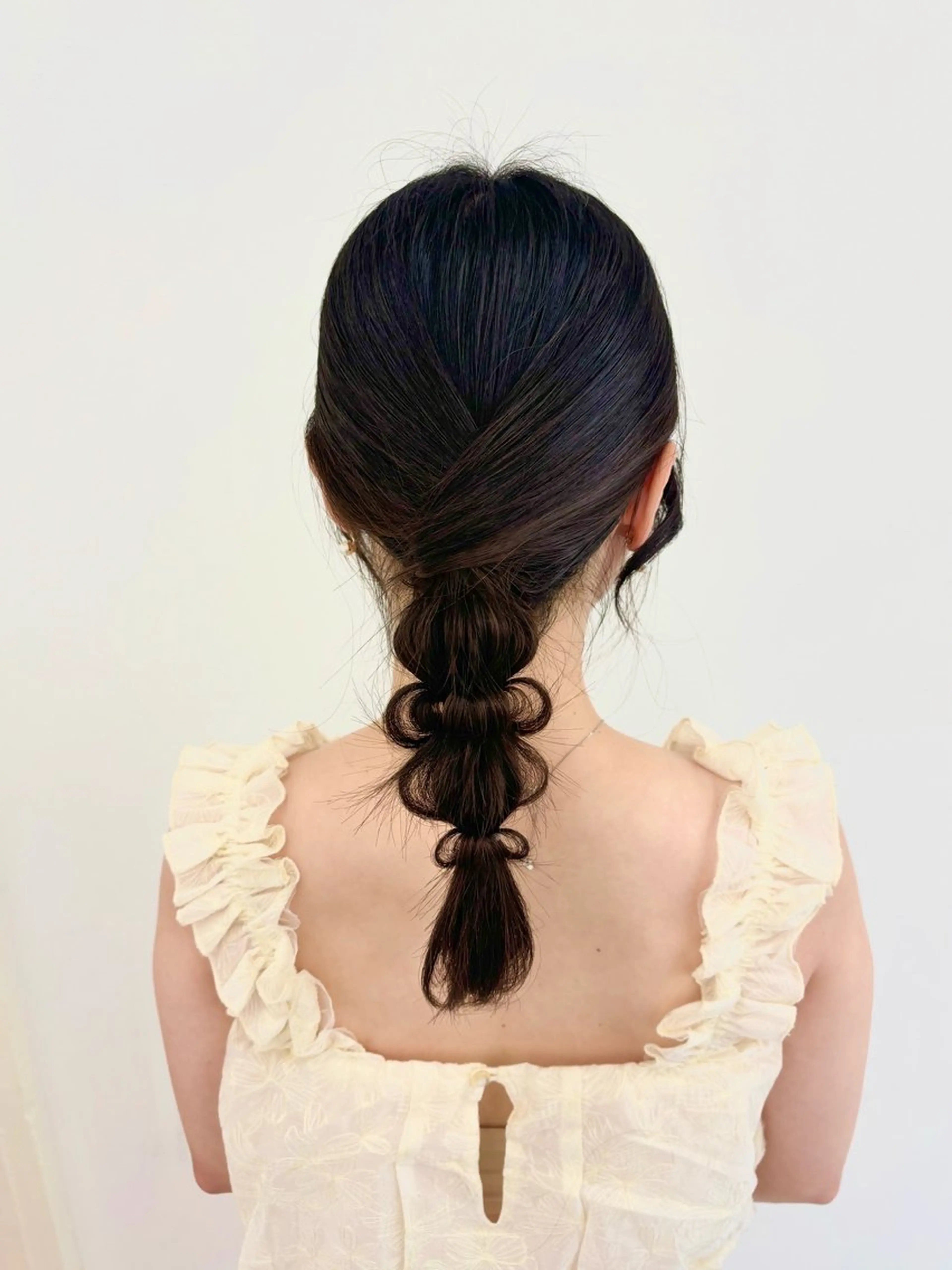 ヘアアレンジ ポニーテール 結婚式・ブライダル デート ヘアセット 🎀レイヤー×透明感 カラー🎀Ayanoのヘアスタイル