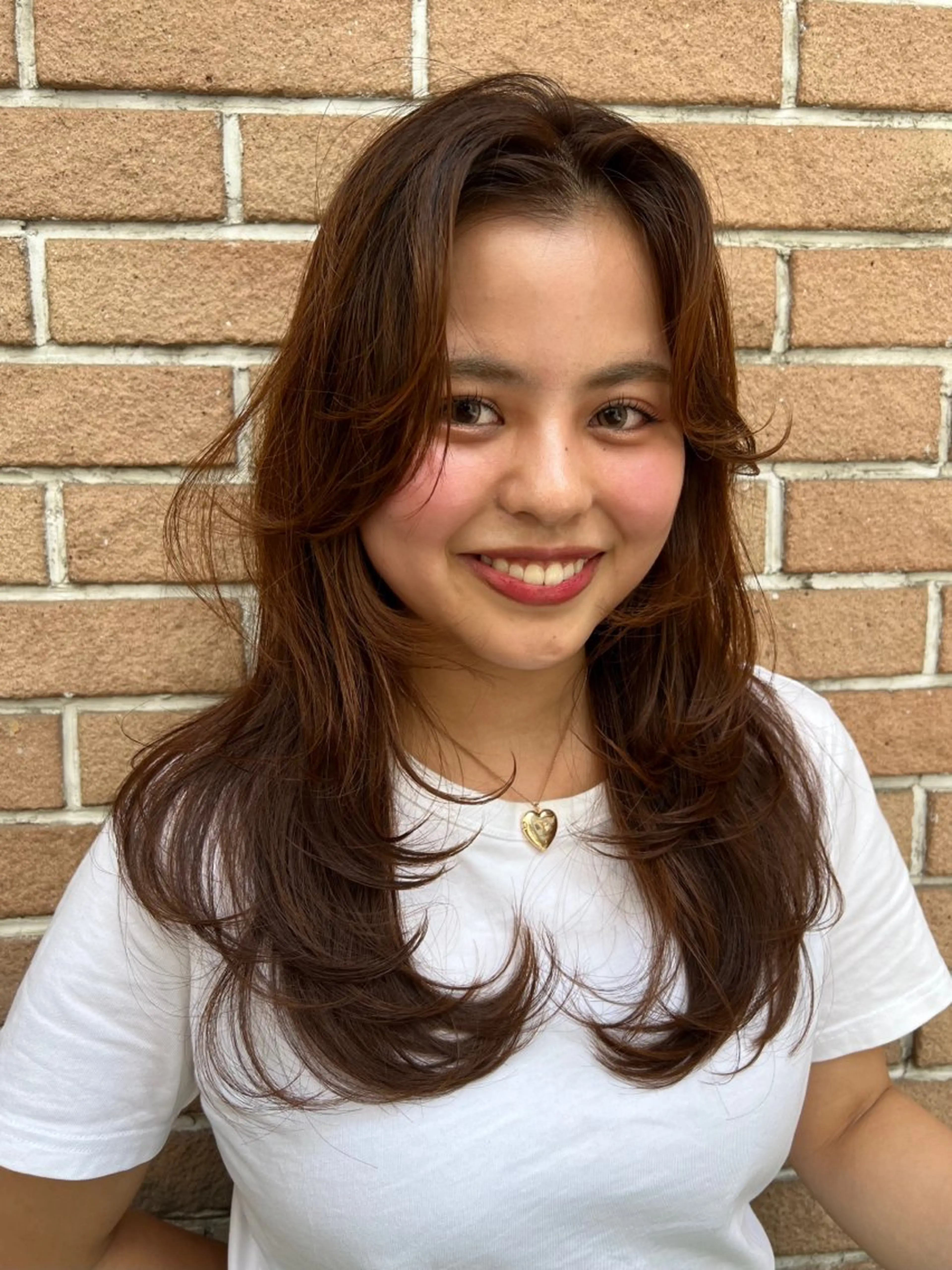 ロング レイヤーカット 🍒レイヤー/暖色/ moe🍒のヘアスタイル