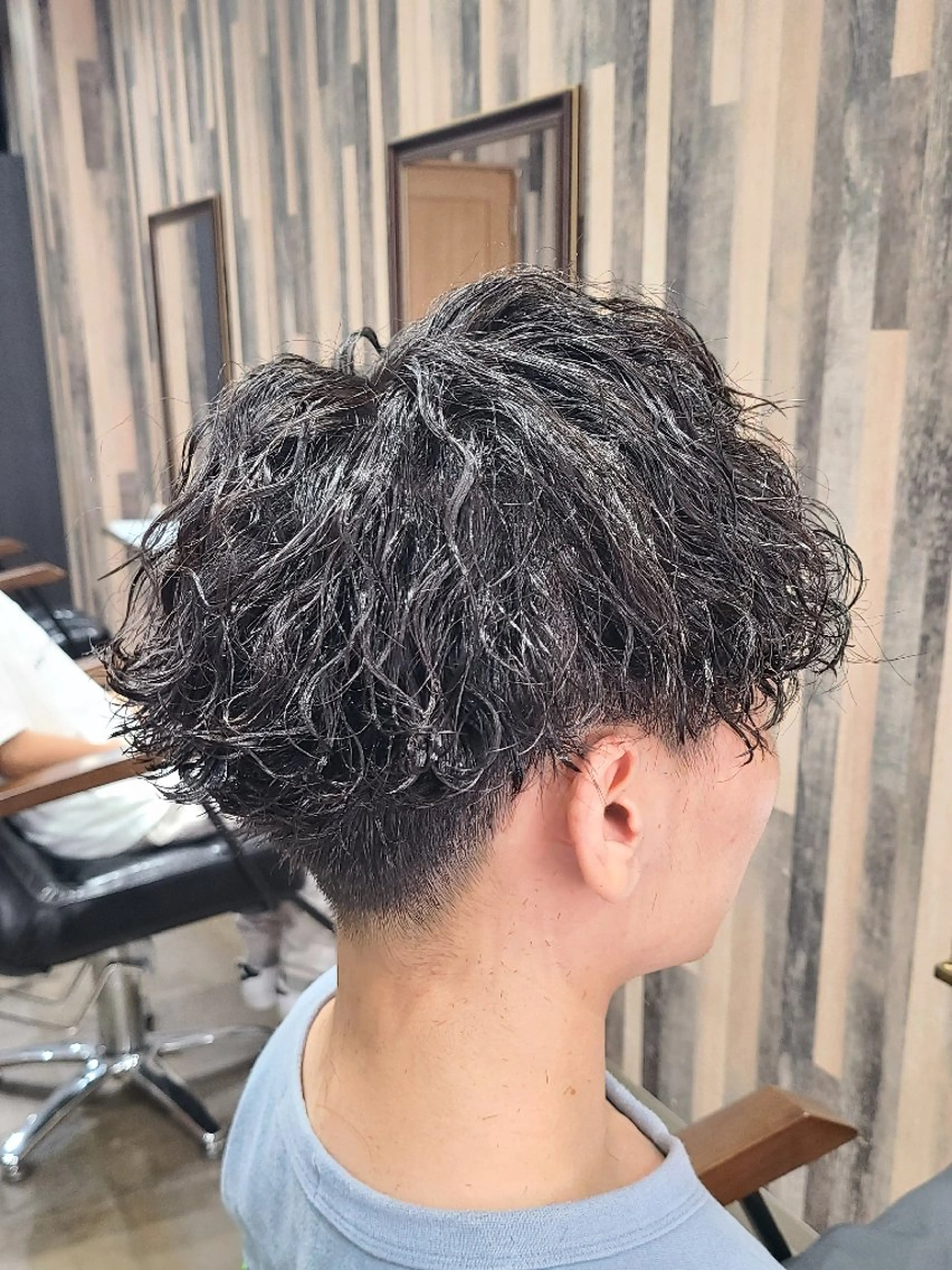 メンズ ミディアム カット パーマ トリートメント EDEN店長／ 短髪／パーマ職人🔥のヘアスタイル