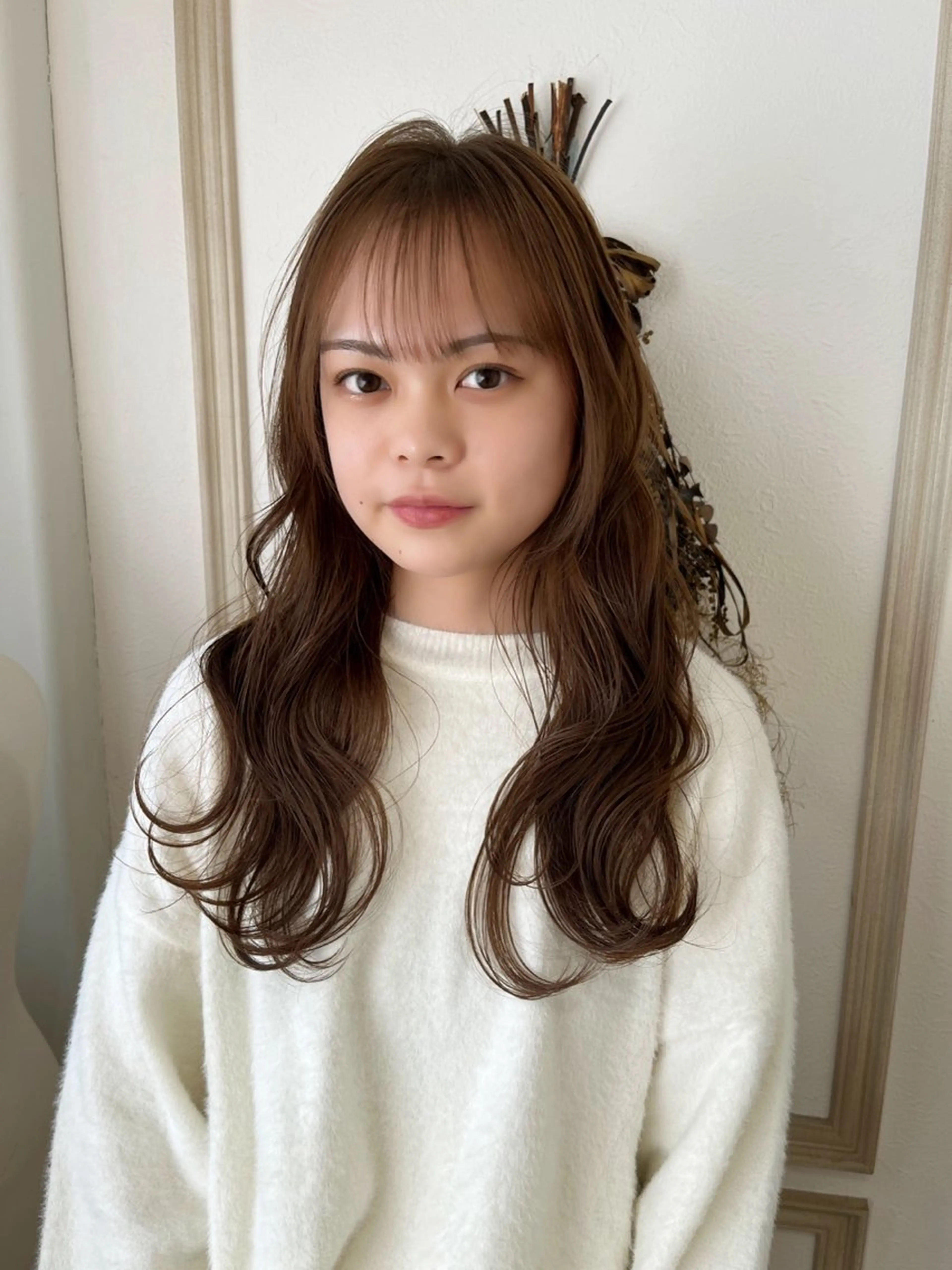 セミロング カラー ヘアアレンジ カット ヘアカラー トリートメント merc. 🩵妹尾杏菜のヘアスタイル