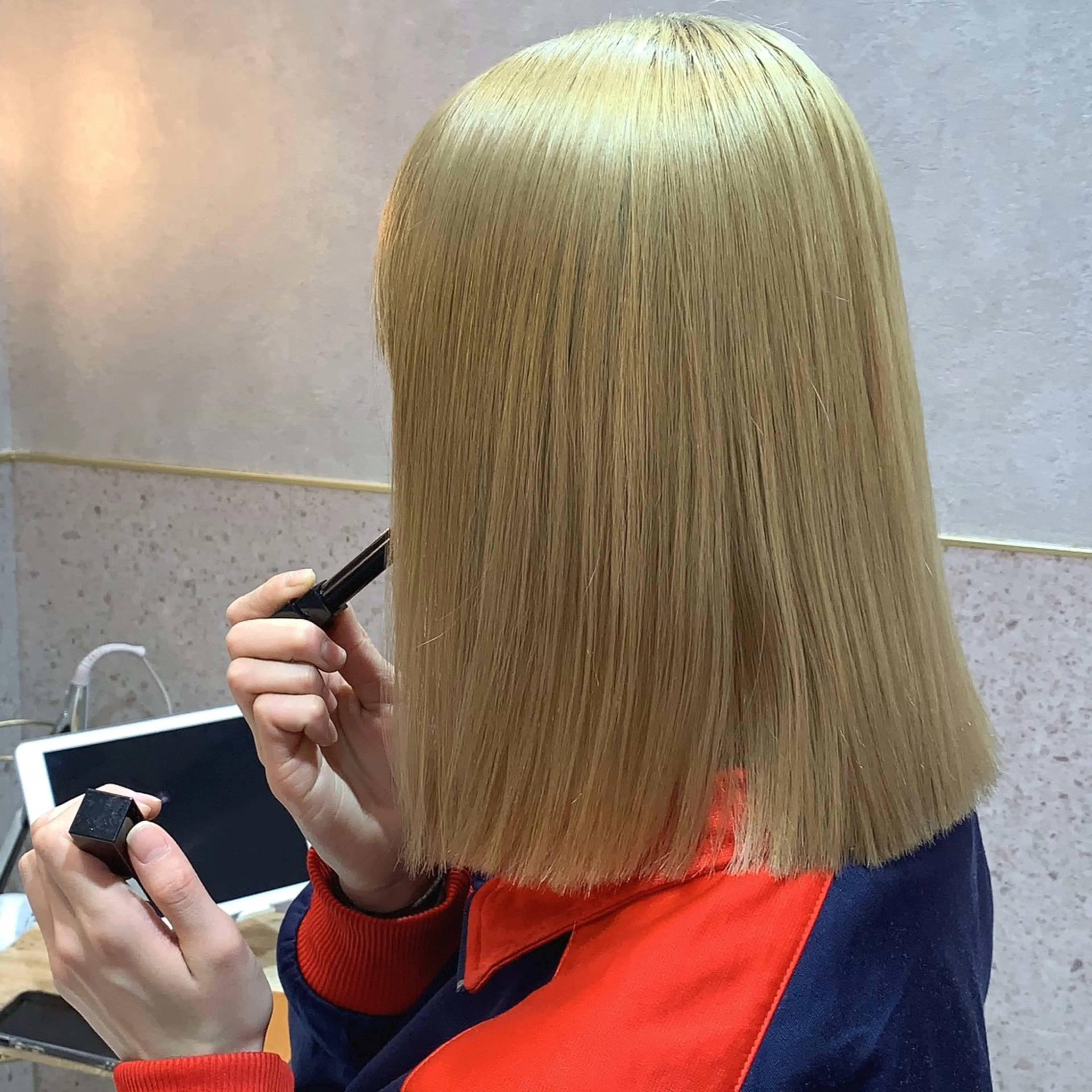 カラー ブリーチ ダブルカラー sajou【上野】所属・🩶艶髪ヘア/ 。。のヘアスタイル