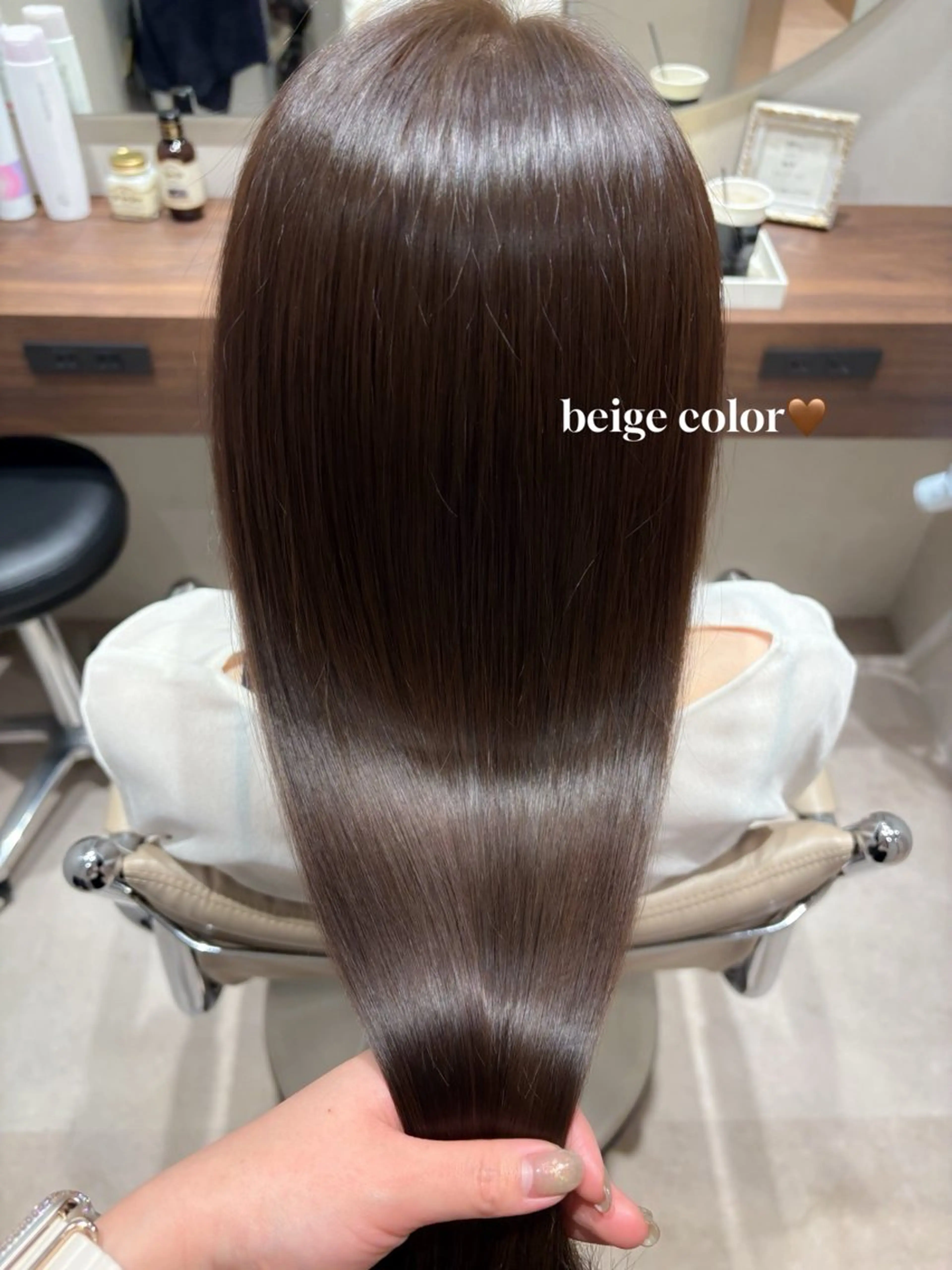 ロング カラー ヘアカラー トリートメント SALOWIN京都河原町suite店所属・うる艶カラー／ 髪質改善／arisaのヘアスタイル