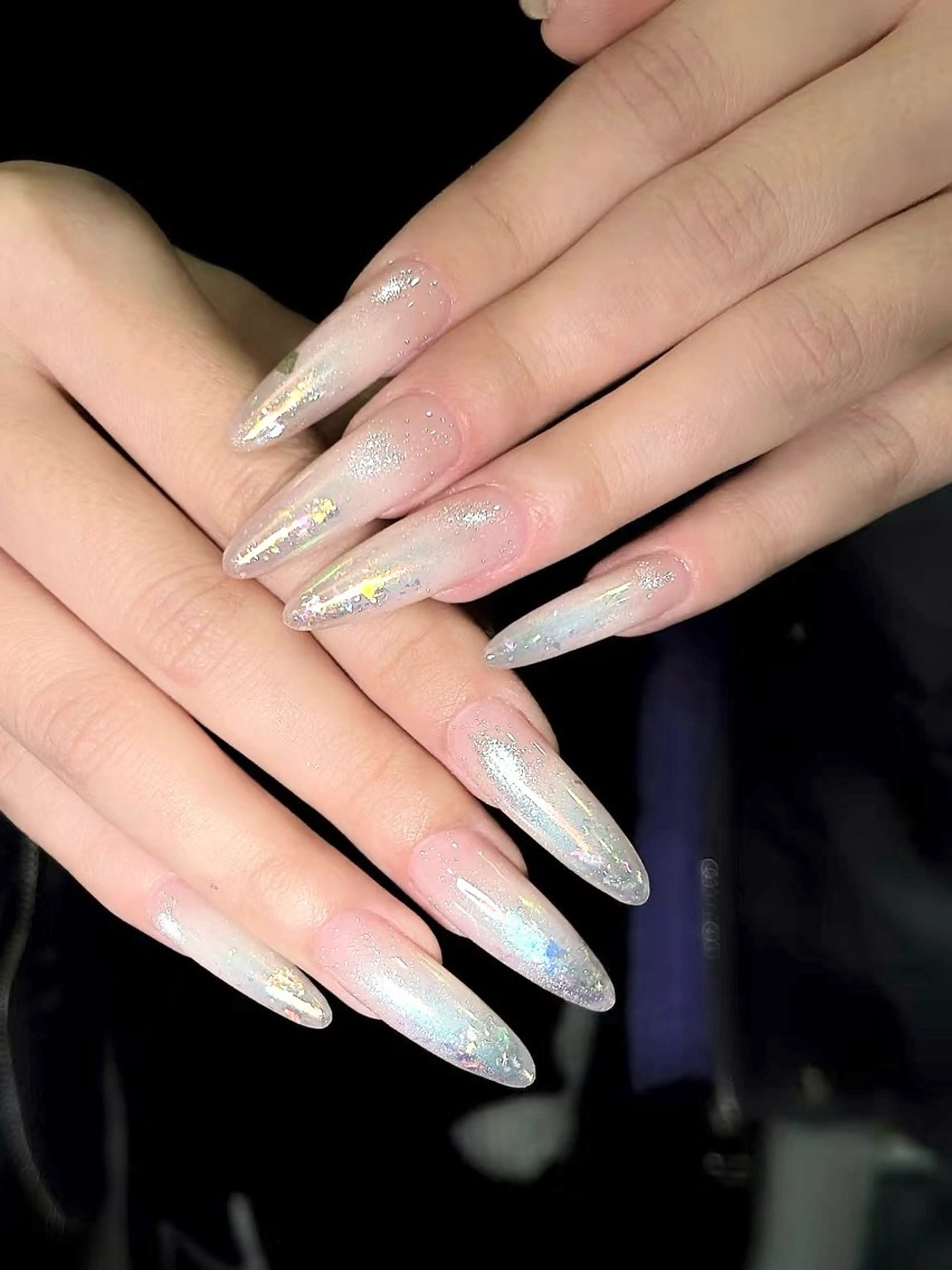 池袋 NEW!チップ長さだし カラーグラデーションor ミラーor オーロラ ワンカラー ¥6580の写真