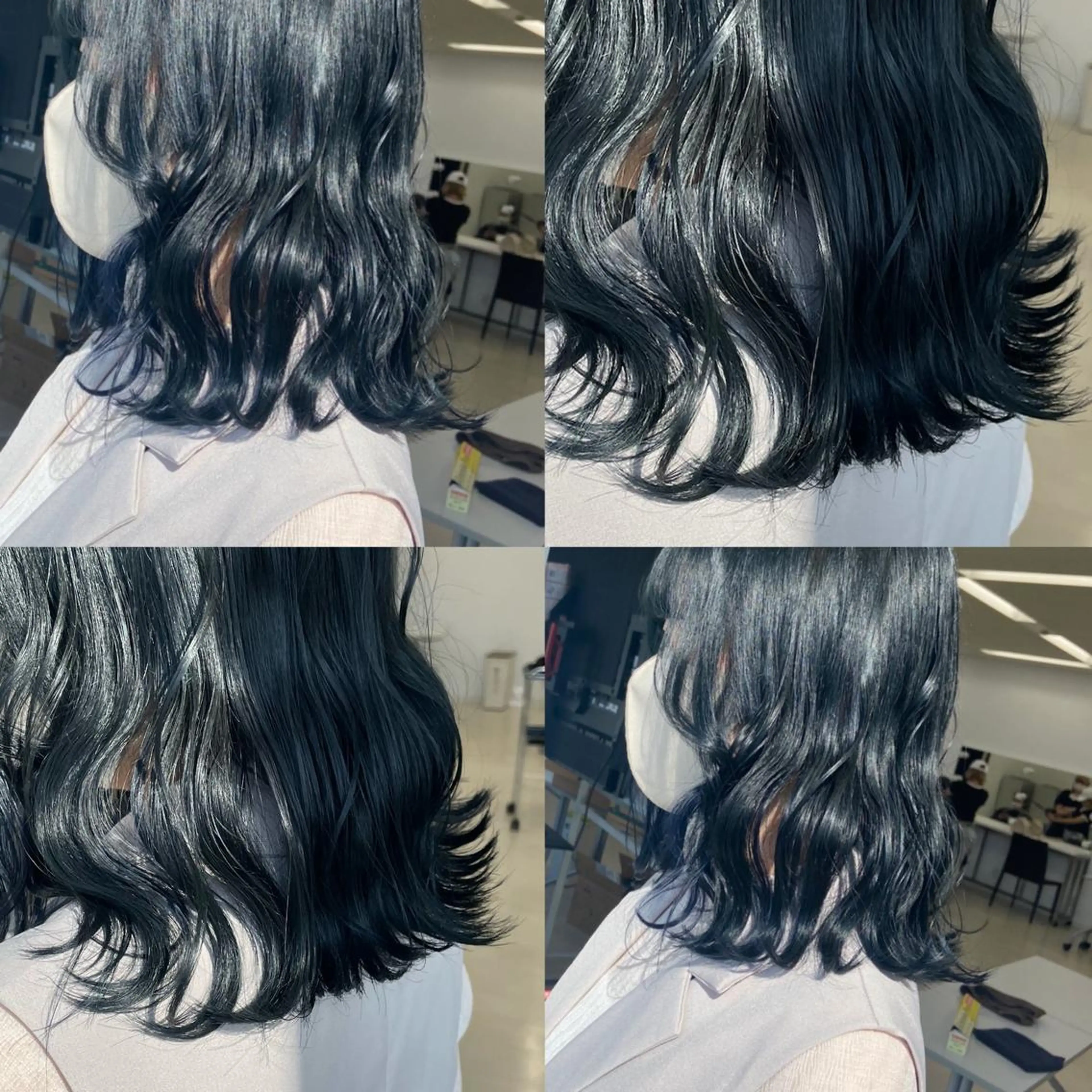 ミディアム カット ヘアカラー トリートメント 髪質改善×透明感× 艶髪🥀HIYORIのヘアスタイル