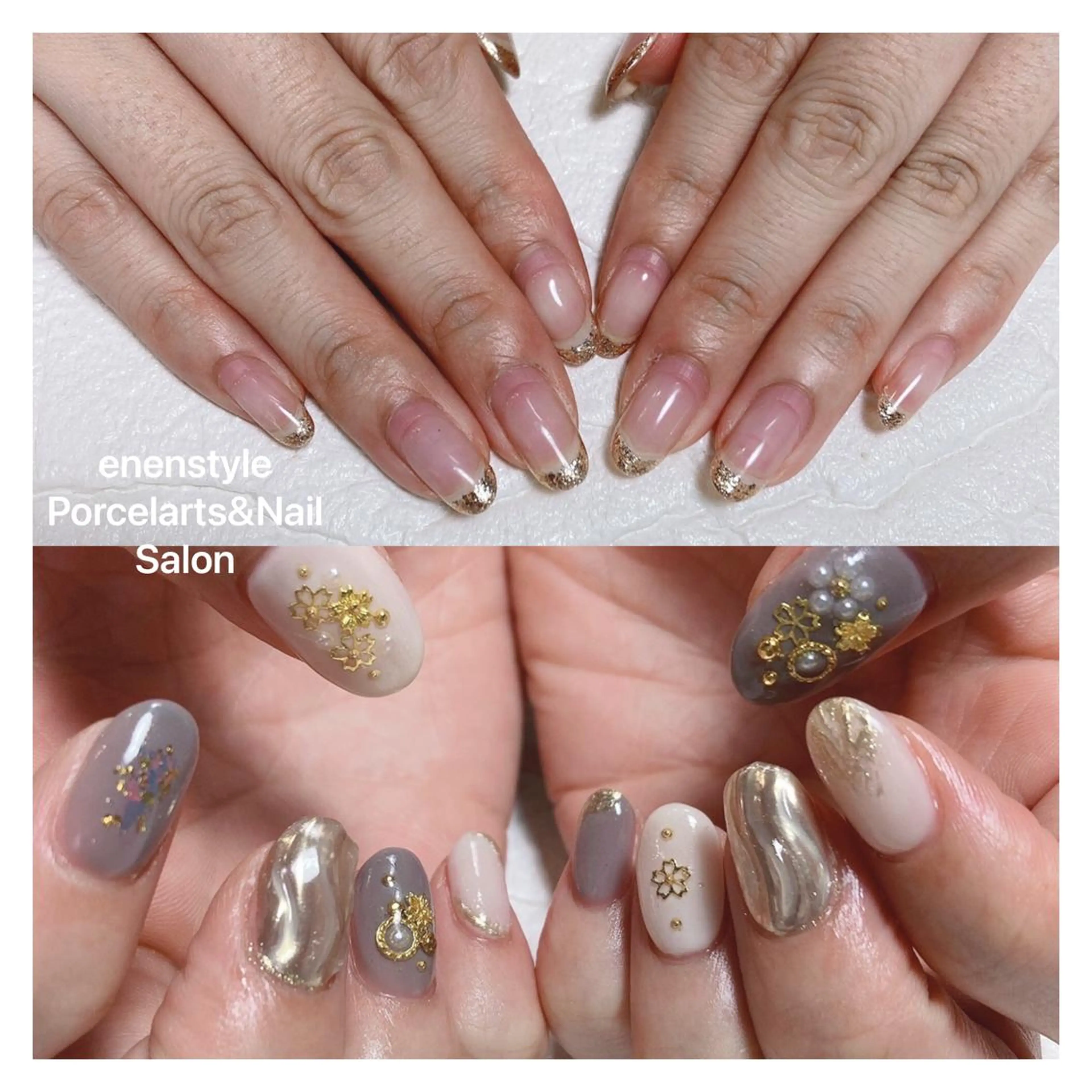 ミディアム ネイル ハンドネイル 👑enen style👑のネイルデザイン