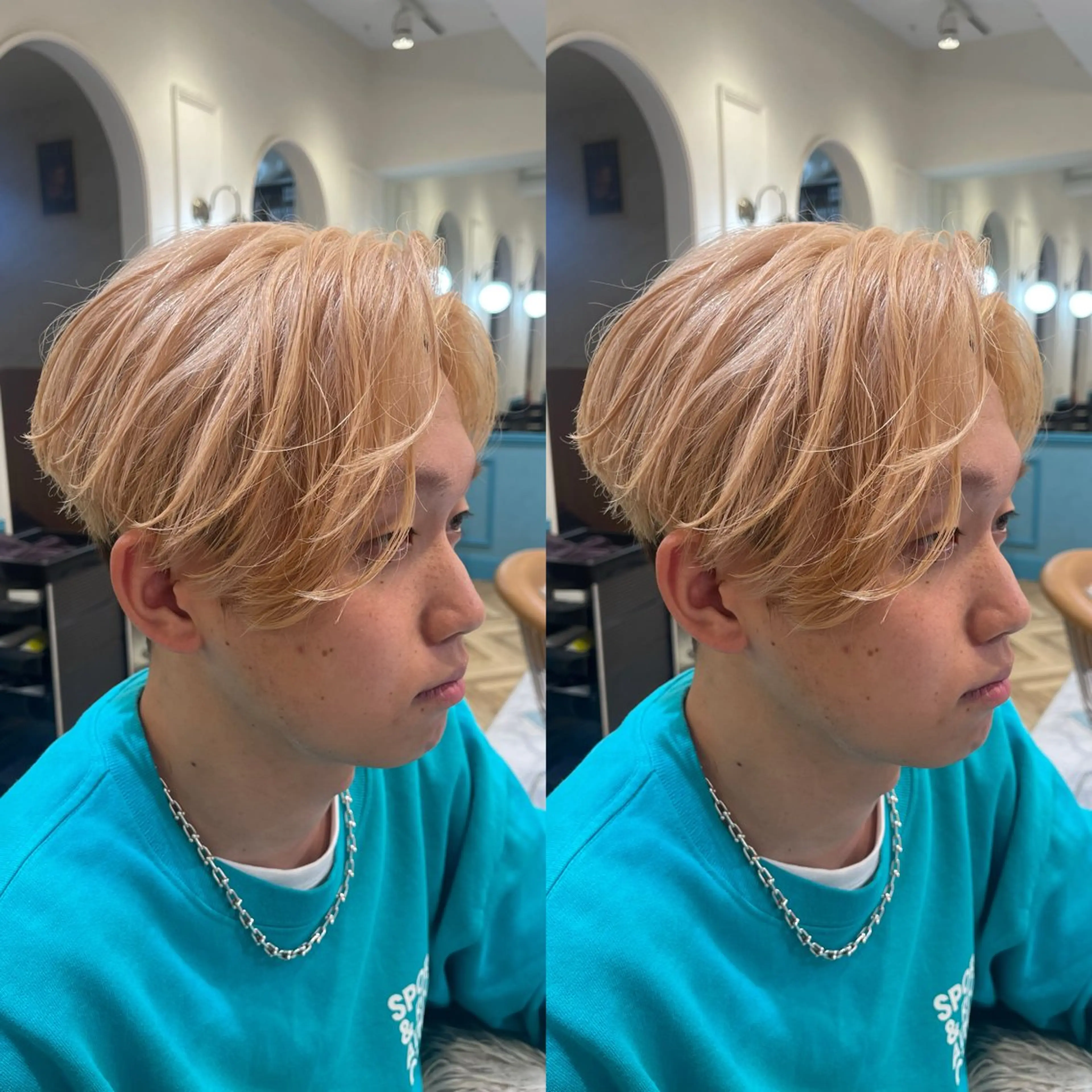 🔥お洒落好きメンズ限定🔥ブリーチ✨＋カラー✨の写真