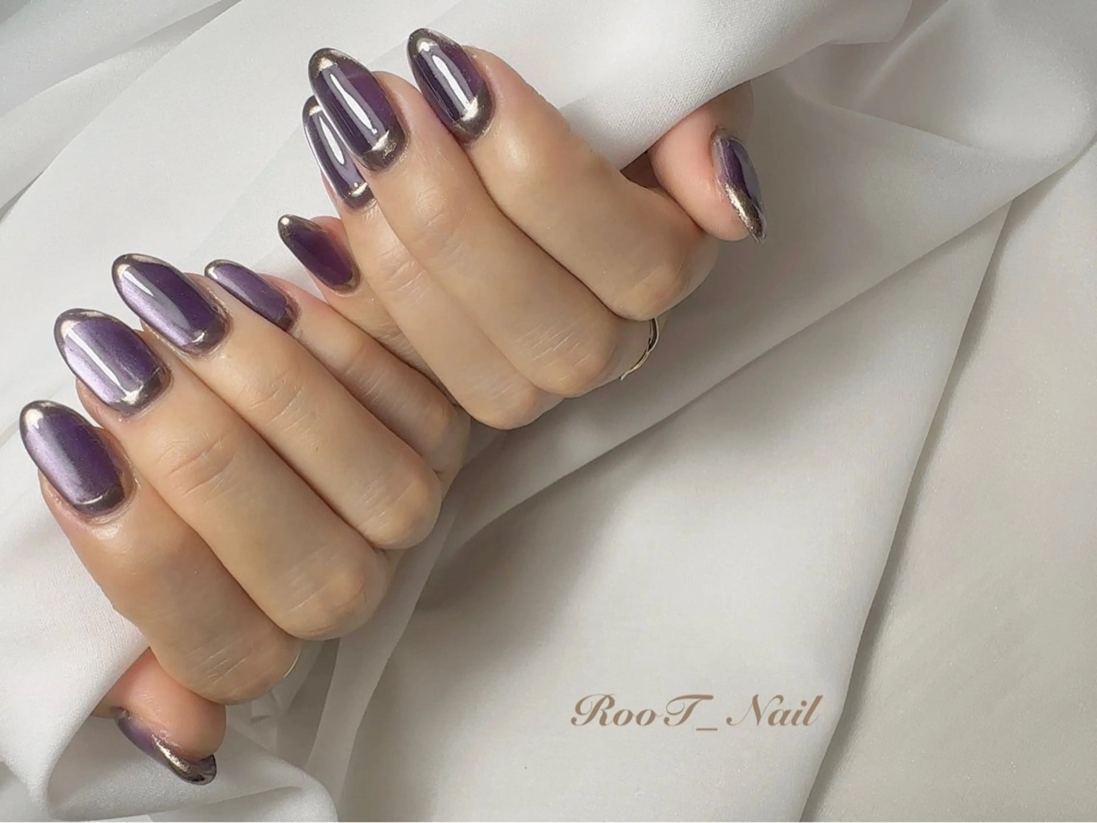 ネイル マグネットネイル ミラーネイル ハンドネイル RooT Nailのネイルデザイン