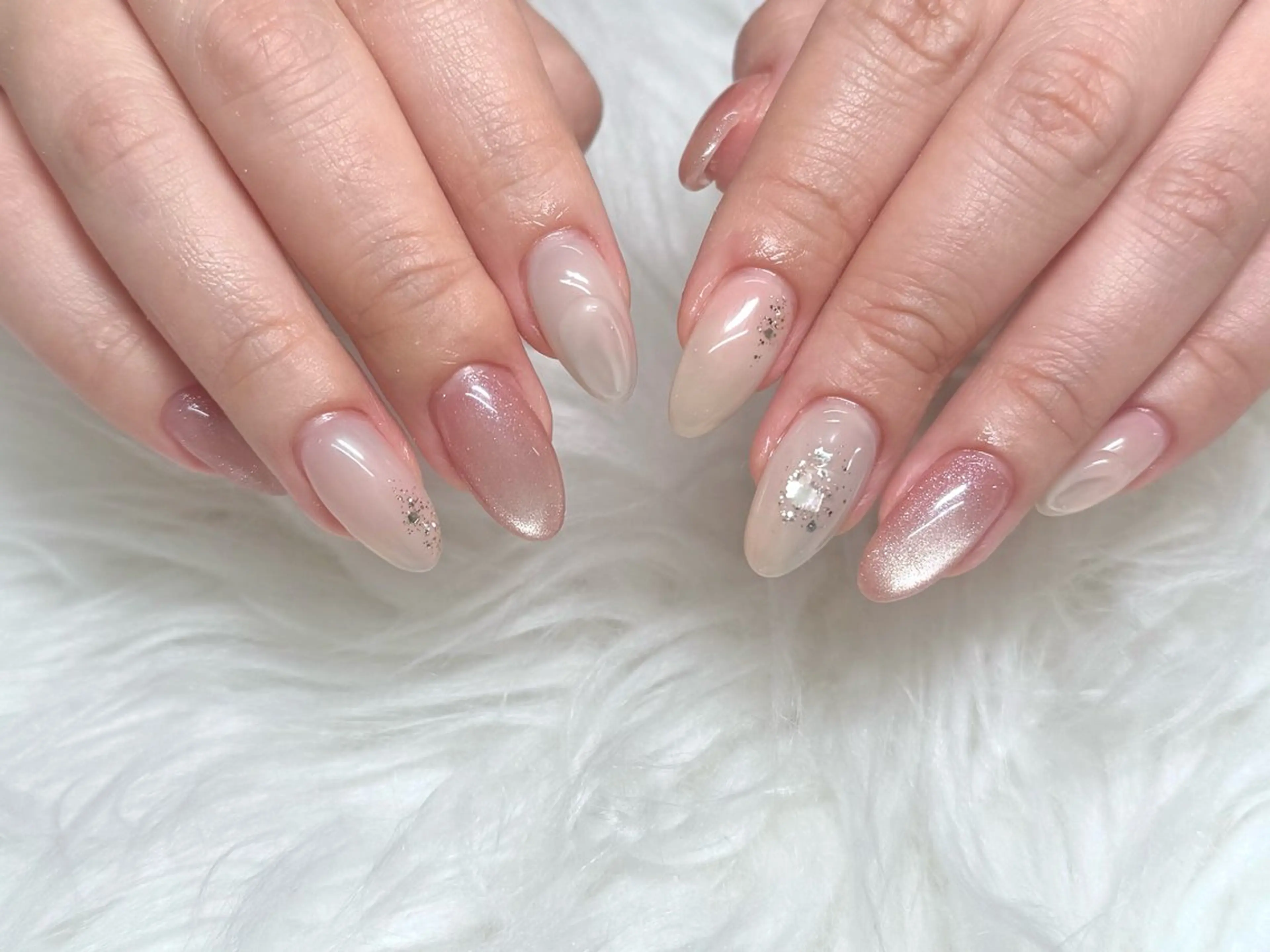 ネイル ニュアンスネイル ハンドネイル 🫧Rio🫧ネイル /渋谷🫧ワンホンのネイルデザイン