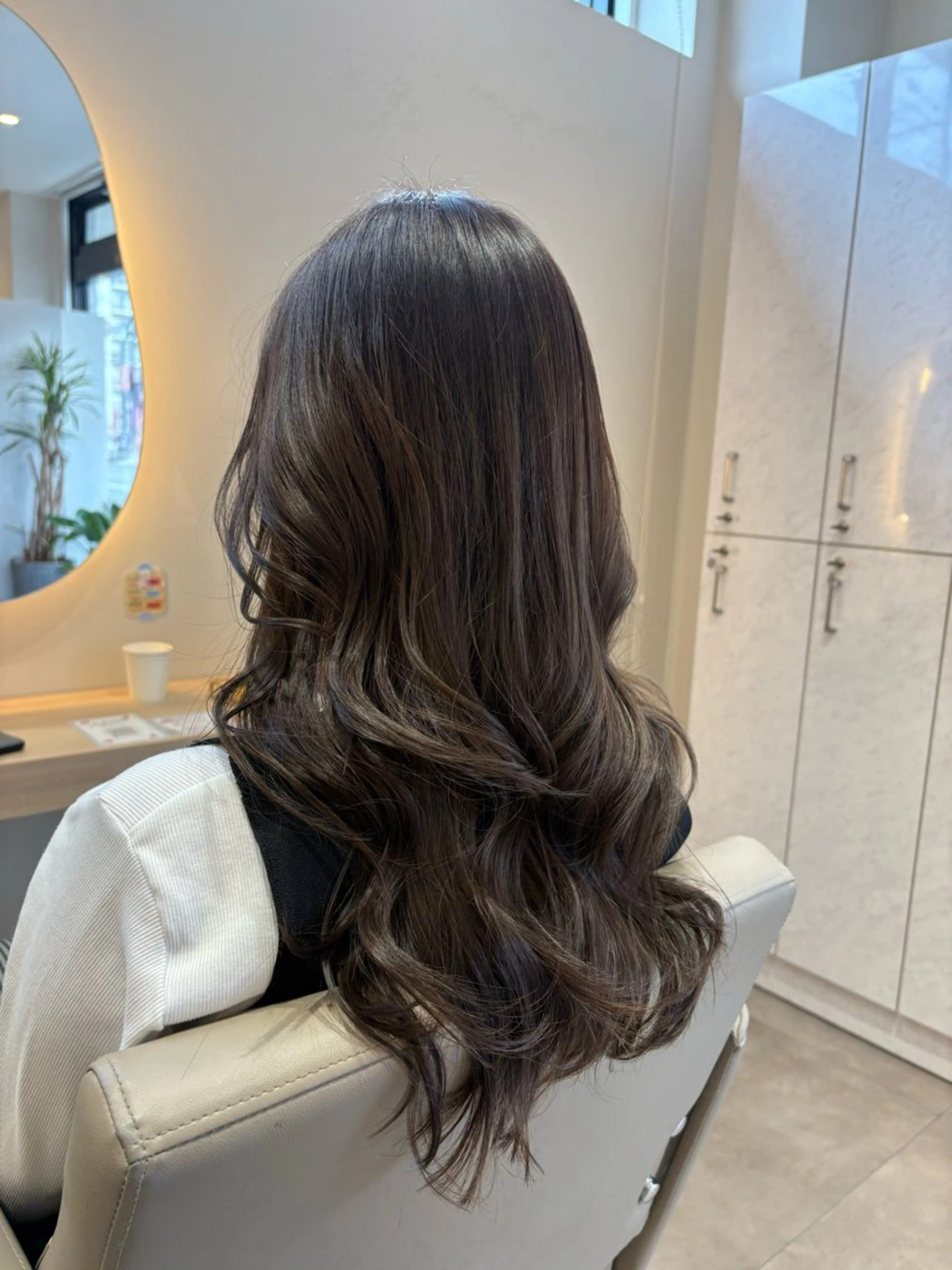 ロング カラー グレージュ カット ヘアカラー レイヤー/透明感/髪 質改善/メンズ/佐藤のヘアスタイル