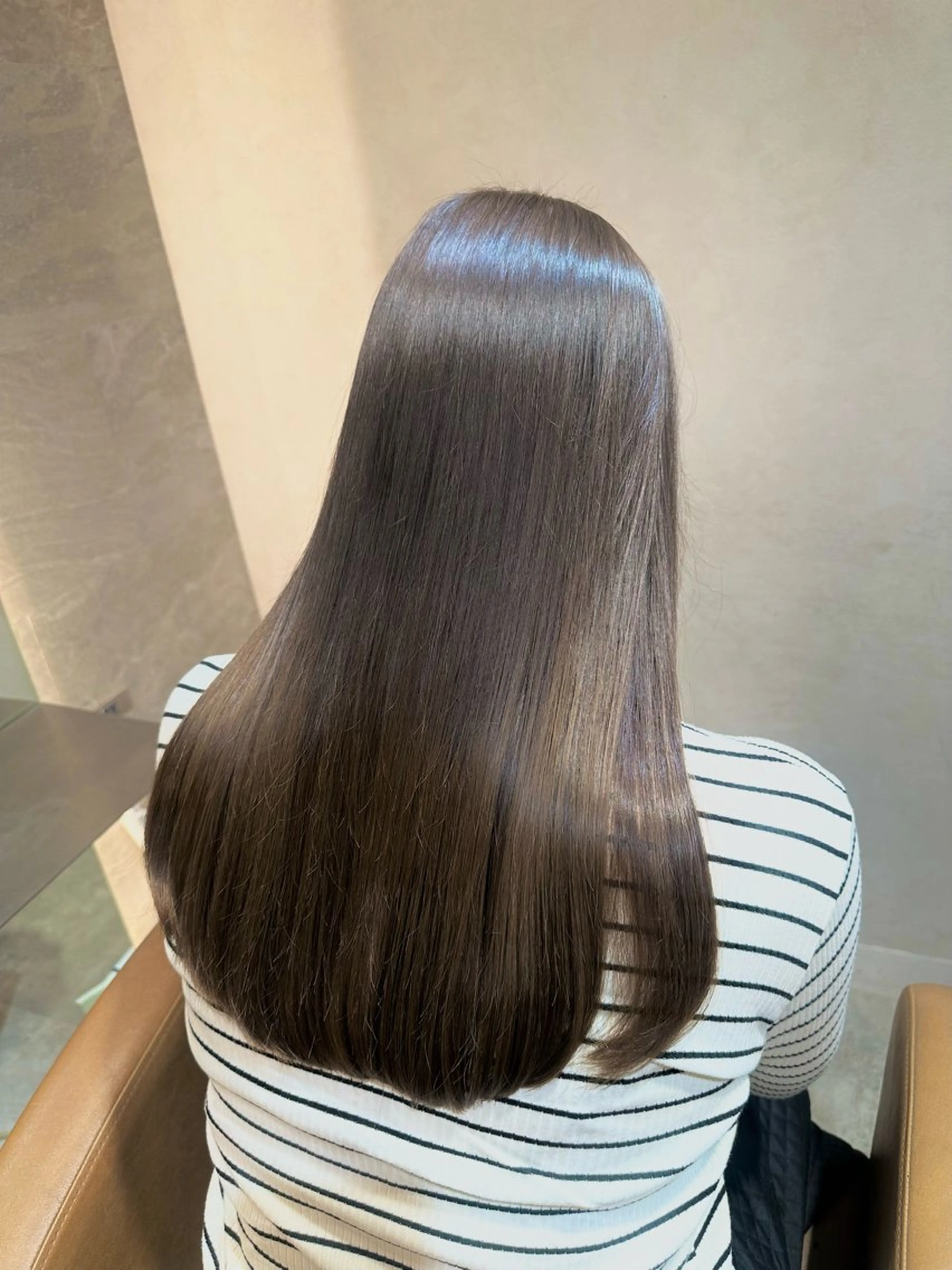 ロング 髪質改善 縮毛矯正 カット ヘアカラー 縮毛矯正 トリートメント 銀座副店長/レイヤー /韓国ヘア/髪質改善のヘアスタイル