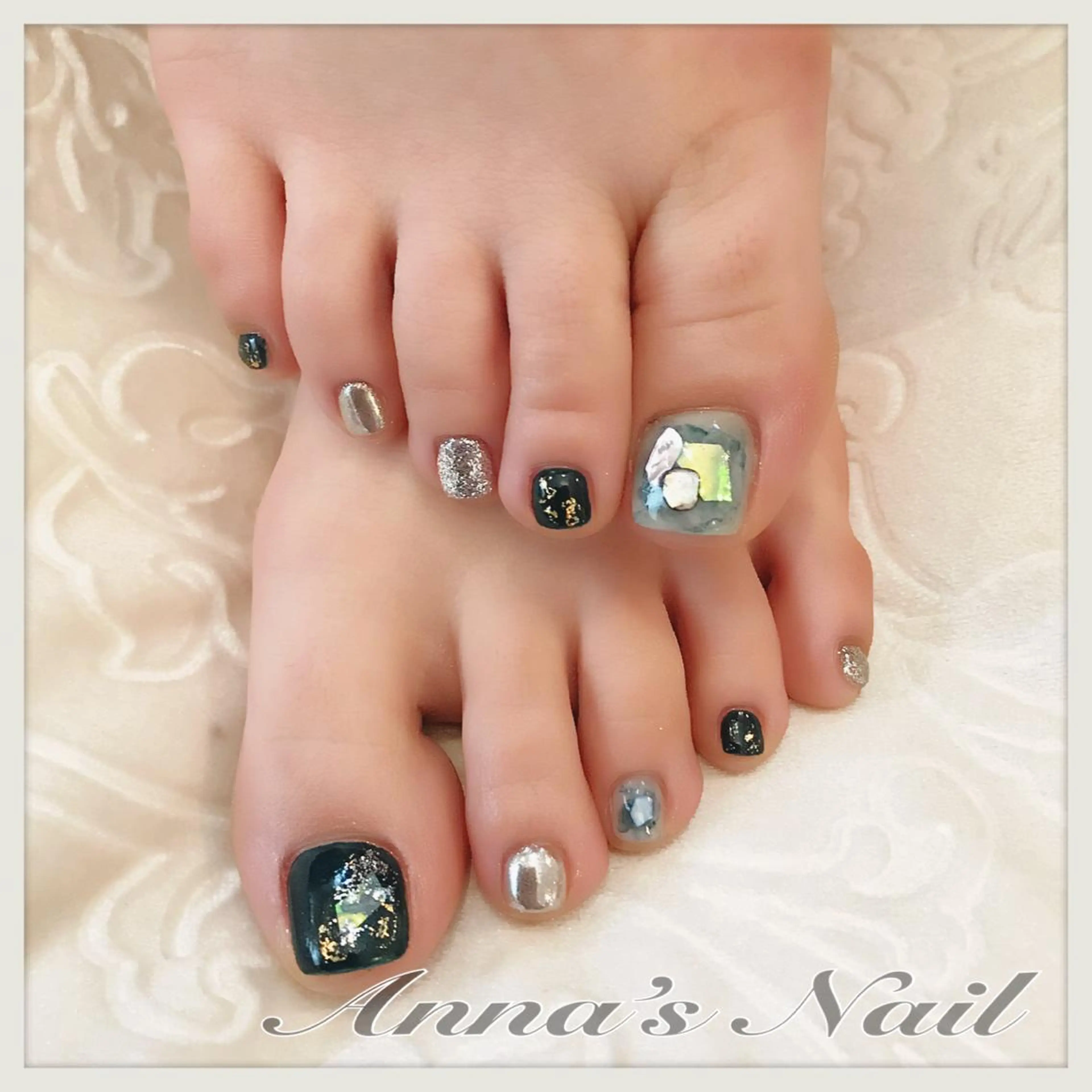 ネイル フットネイル ニュアンスネイル Anna’s Nail所属・清口 杏奈のネイルデザイン