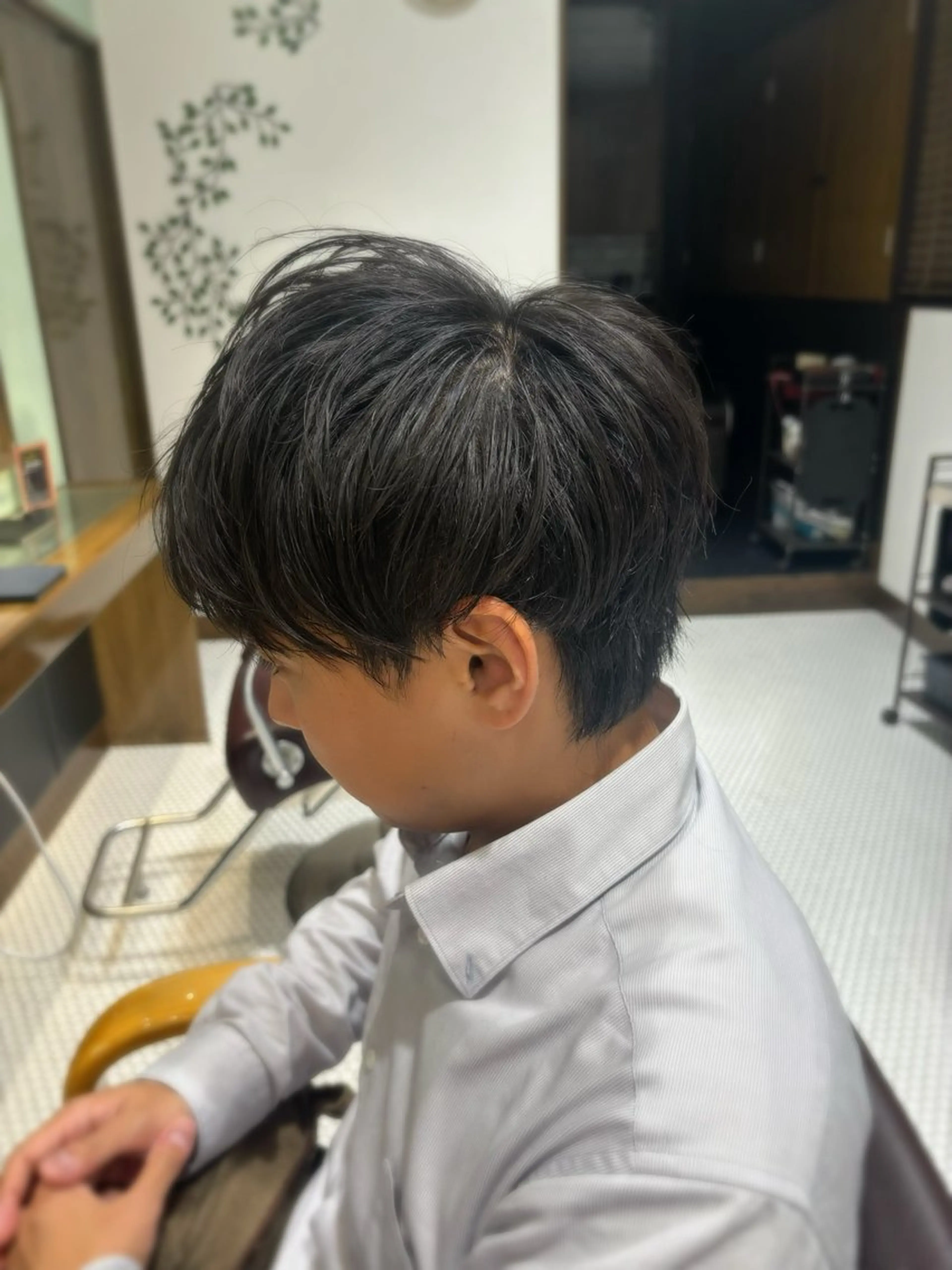 ミディアム メンズ レイヤーカット/艶髪 /パーマaikoのヘアスタイル