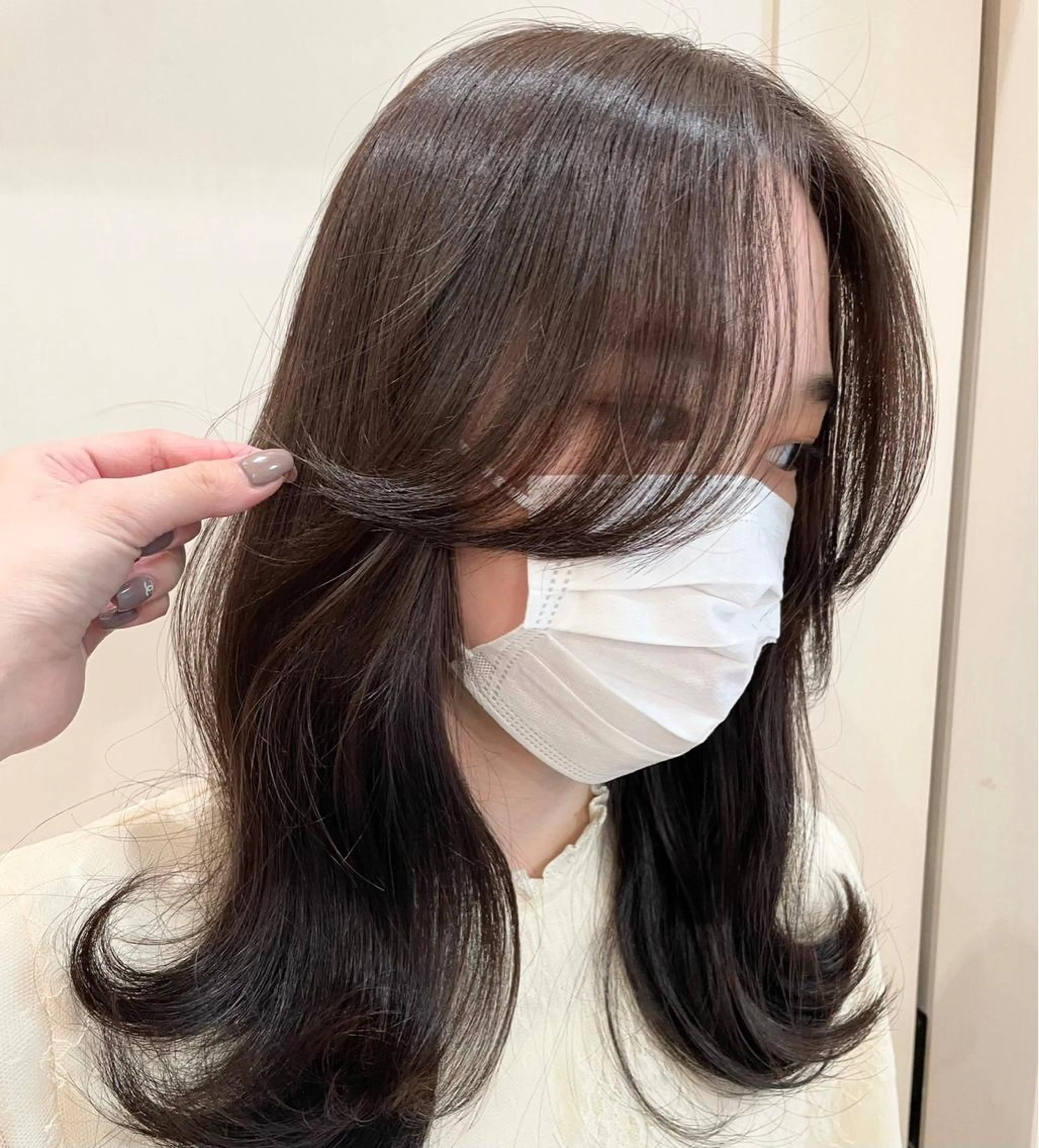 ロング カラー レイヤー/艶カラー /韓国ヘア/高松のヘアスタイル