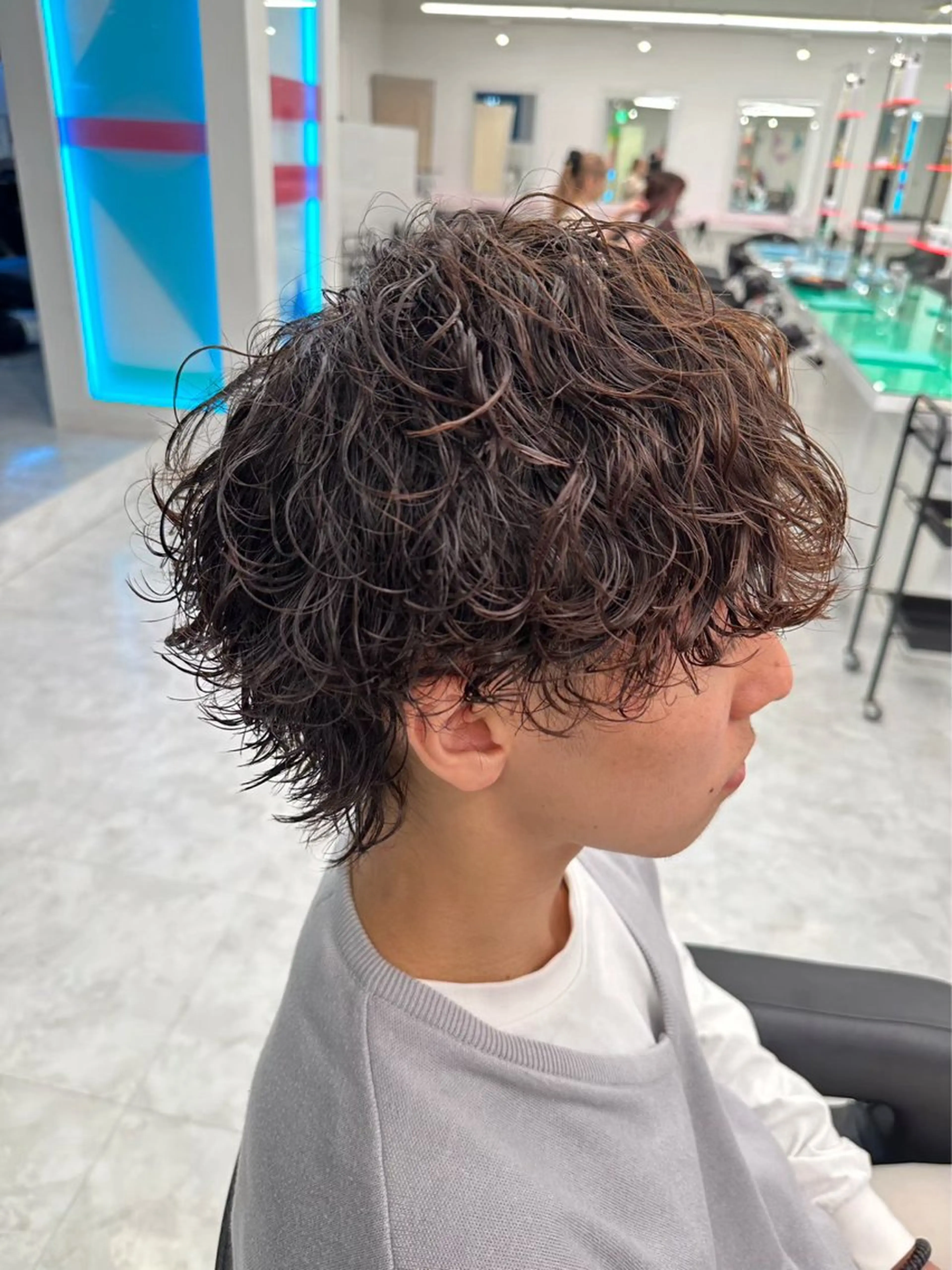 ショート カラー パーマ メンズ メンズパーマ ⚡️メンズ特化⚡️ RYUKIのヘアスタイル
