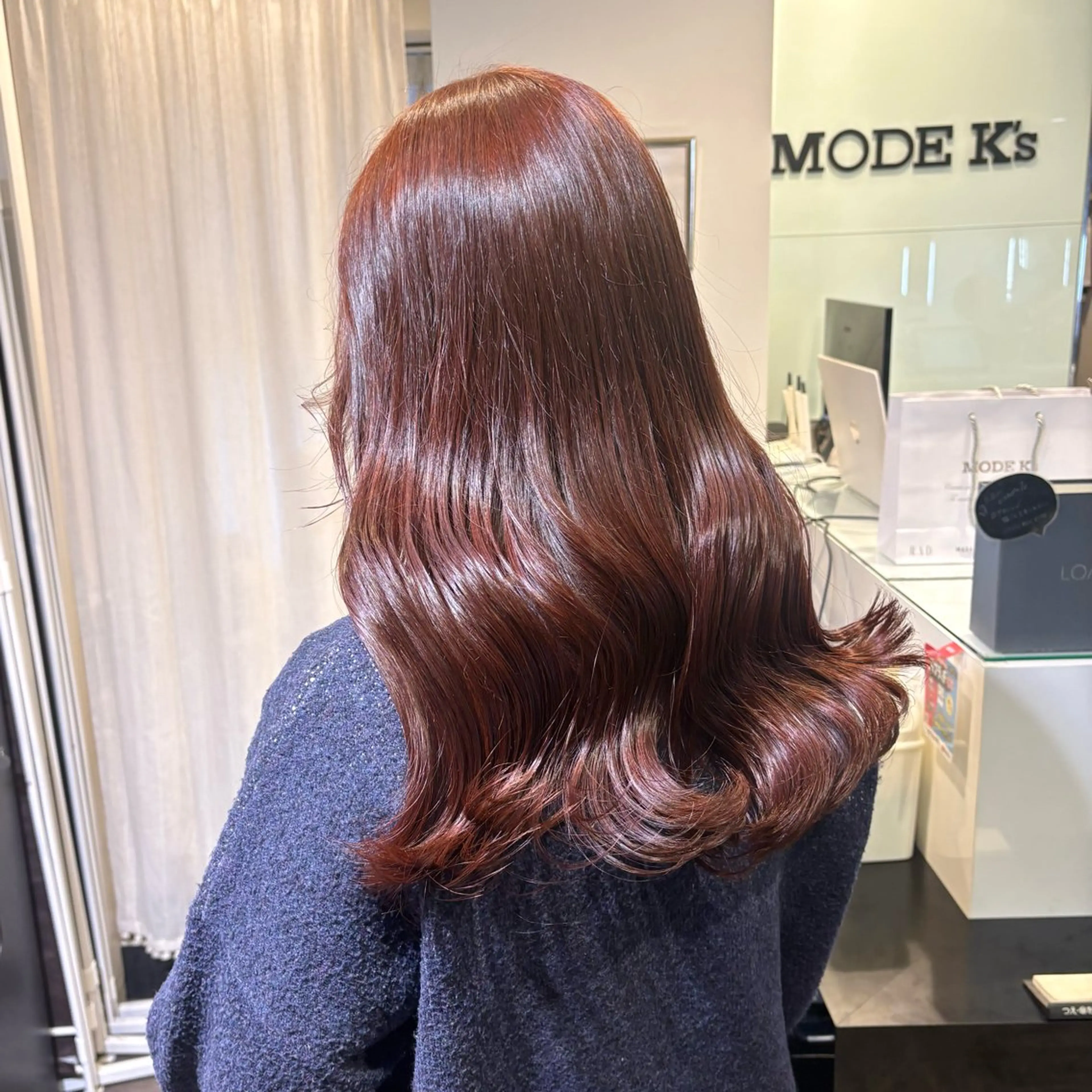 ロング カラー ブリーチ ブラウンカラー ダブルカラー ブリーチなしカラー ピンクカラー カット ヘアカラー トリートメント 🖤大人可愛い⌇ 𝐑 𝐈 𝐎🖤のヘアスタイル