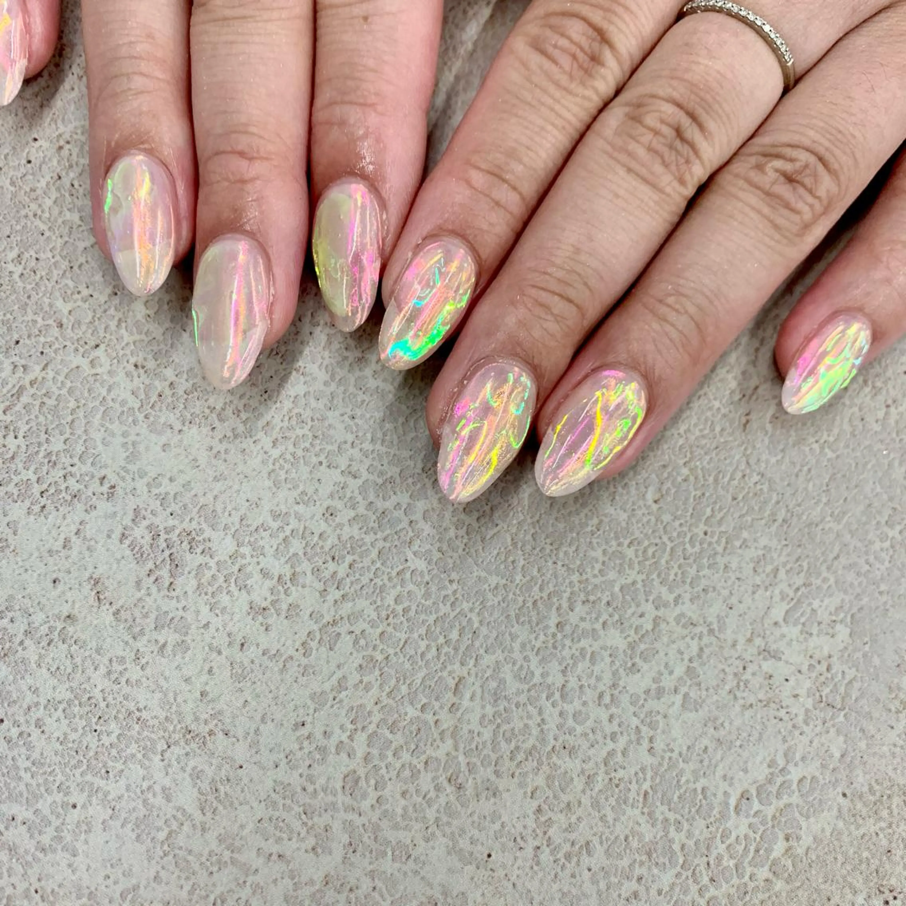 ネイル 氷ネイル・うるうるネイル ハンドネイル nail salon -Lien-所属・nailsalon -Lien-のネイルデザイン