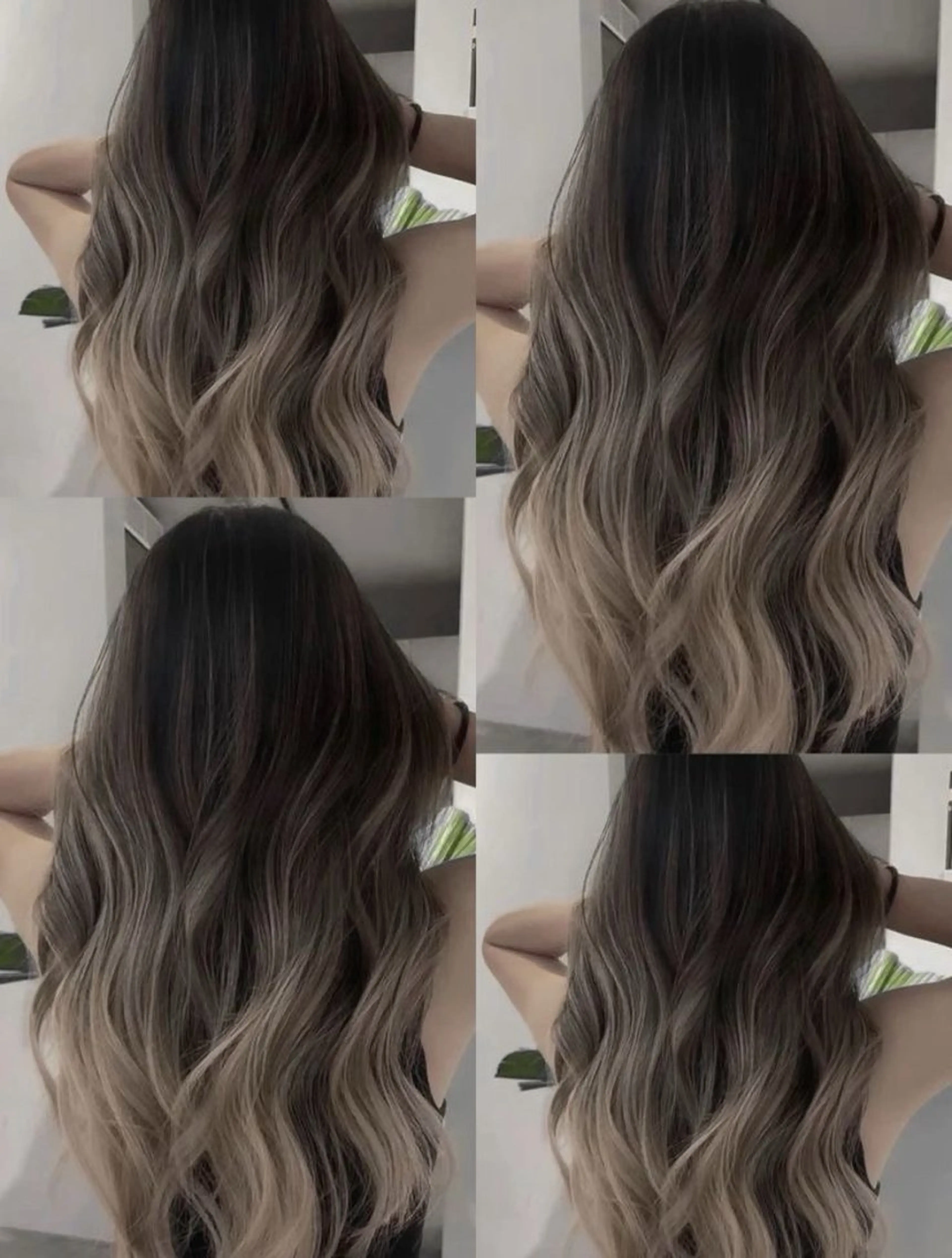 セミロング カラー バレイヤージュ ハイライトカラー ハイライト レイヤーカット ショートヘア特化 岡安優太のヘアスタイル