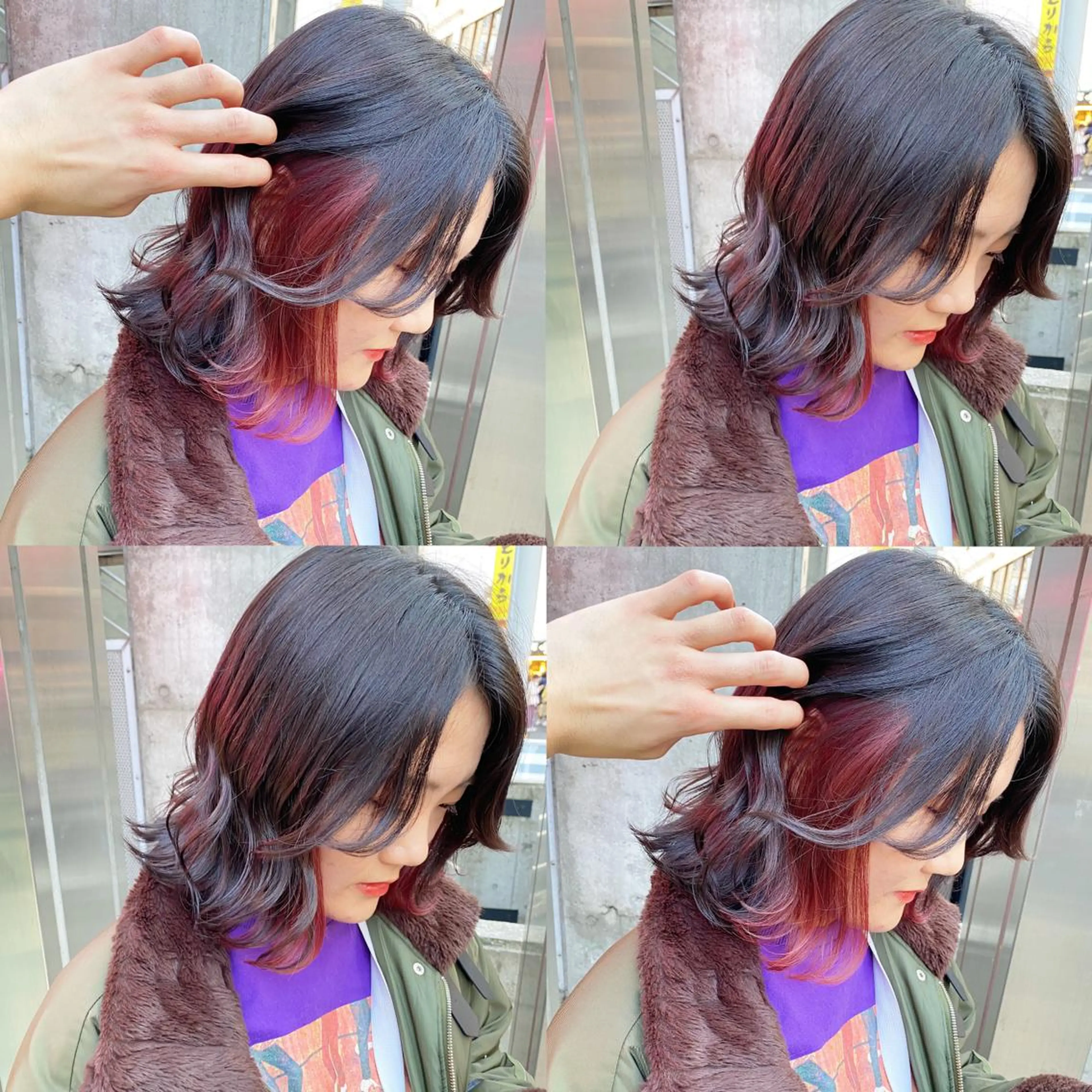 ミディアム カラー ヘアアレンジ ヘアカラー トリートメント ブリーチ/ヘアケア 🪞TAKUMA🪞のヘアスタイル