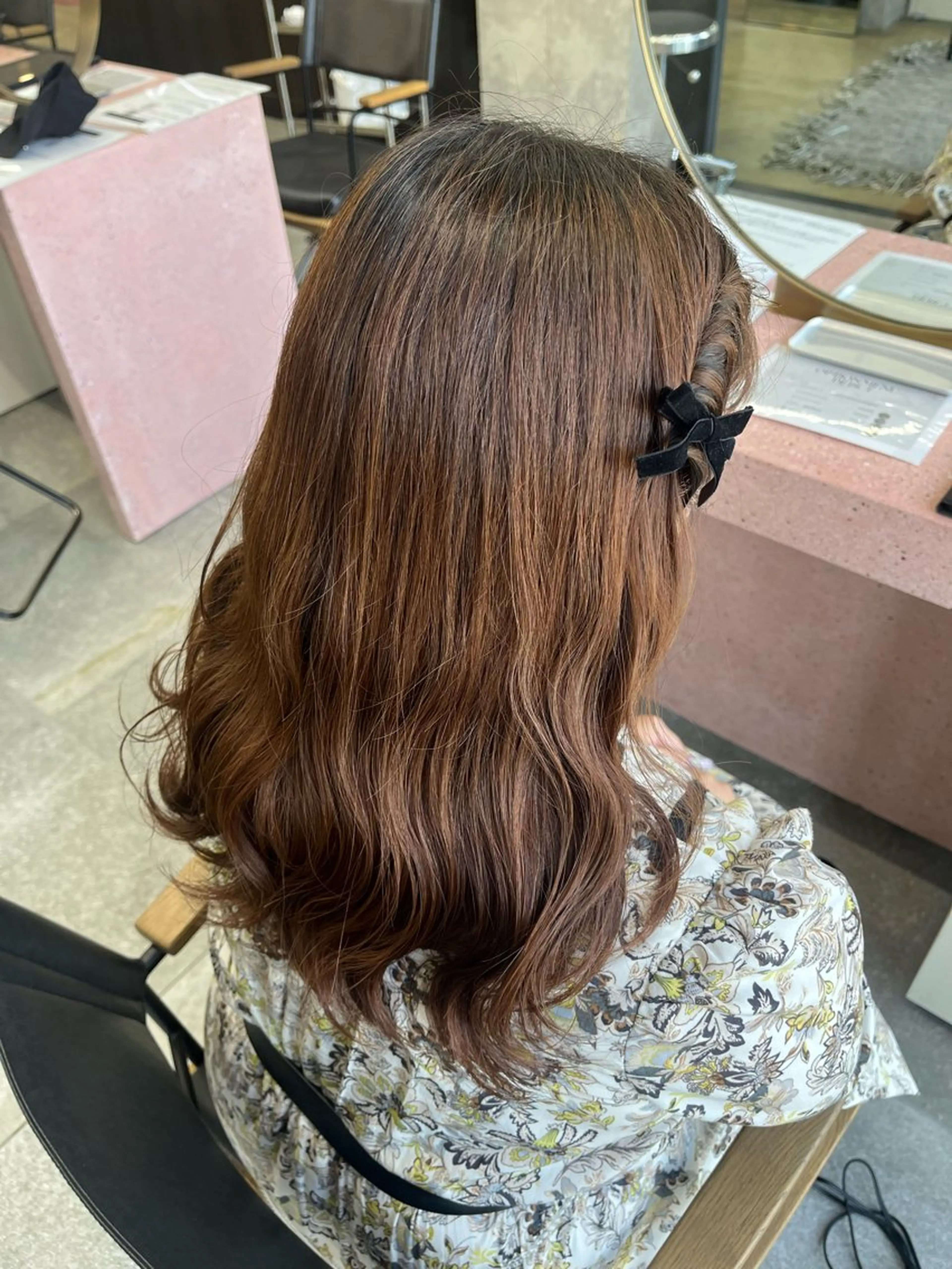 ロング ヘアセット パーマ/オリーブ/ 酸性ストレート/ゆなのヘアスタイル