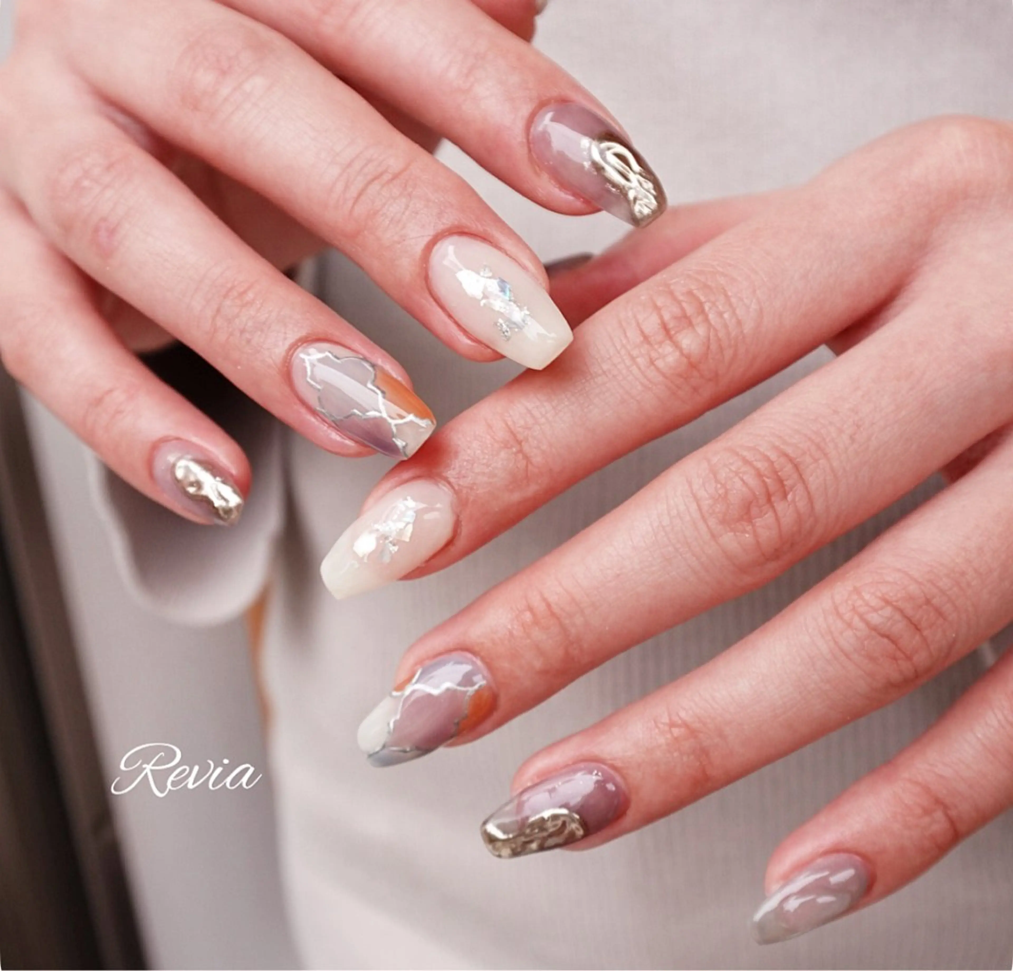 ネイル ハンドネイル revia所属・ERI Nailistのネイルデザイン