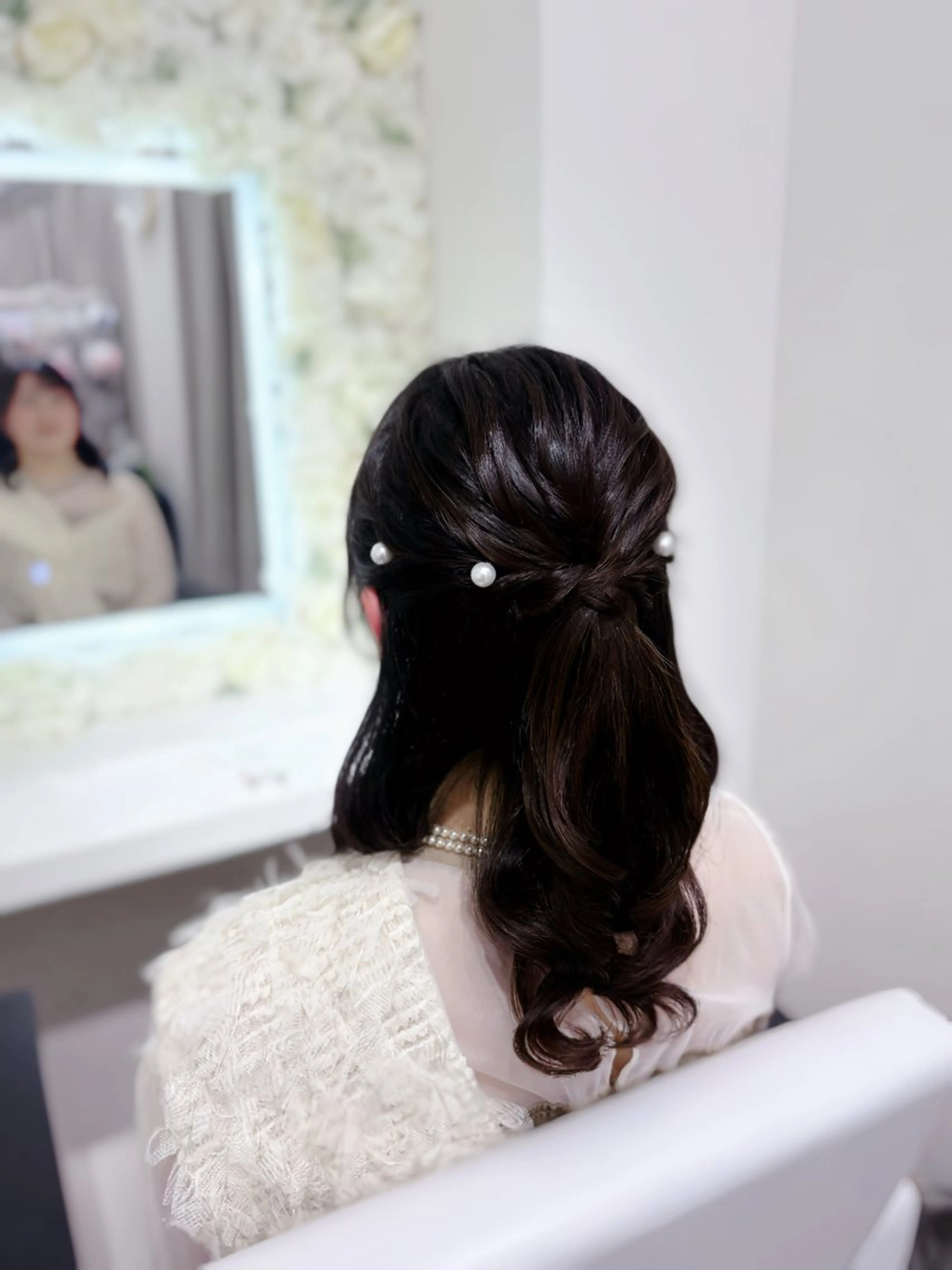 ヘアアレンジ ハーフアップ ヘアセット BELLEGROW原宿所属・ベルグロー原宿 🦋ꜱᴀᴋᴜʀᴀのヘアスタイル