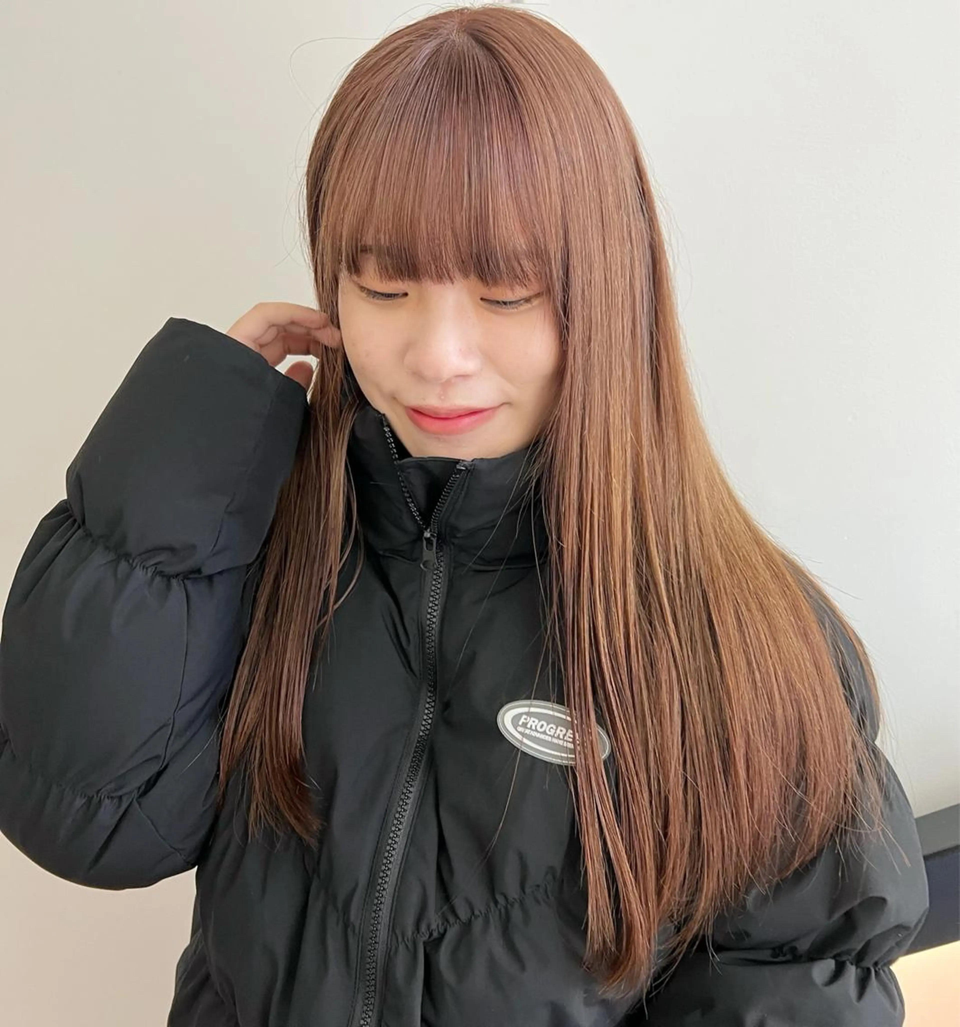 ロング カラー ピンクカラー 顔周りカット/透明感 カラー✂️MEIのヘアスタイル