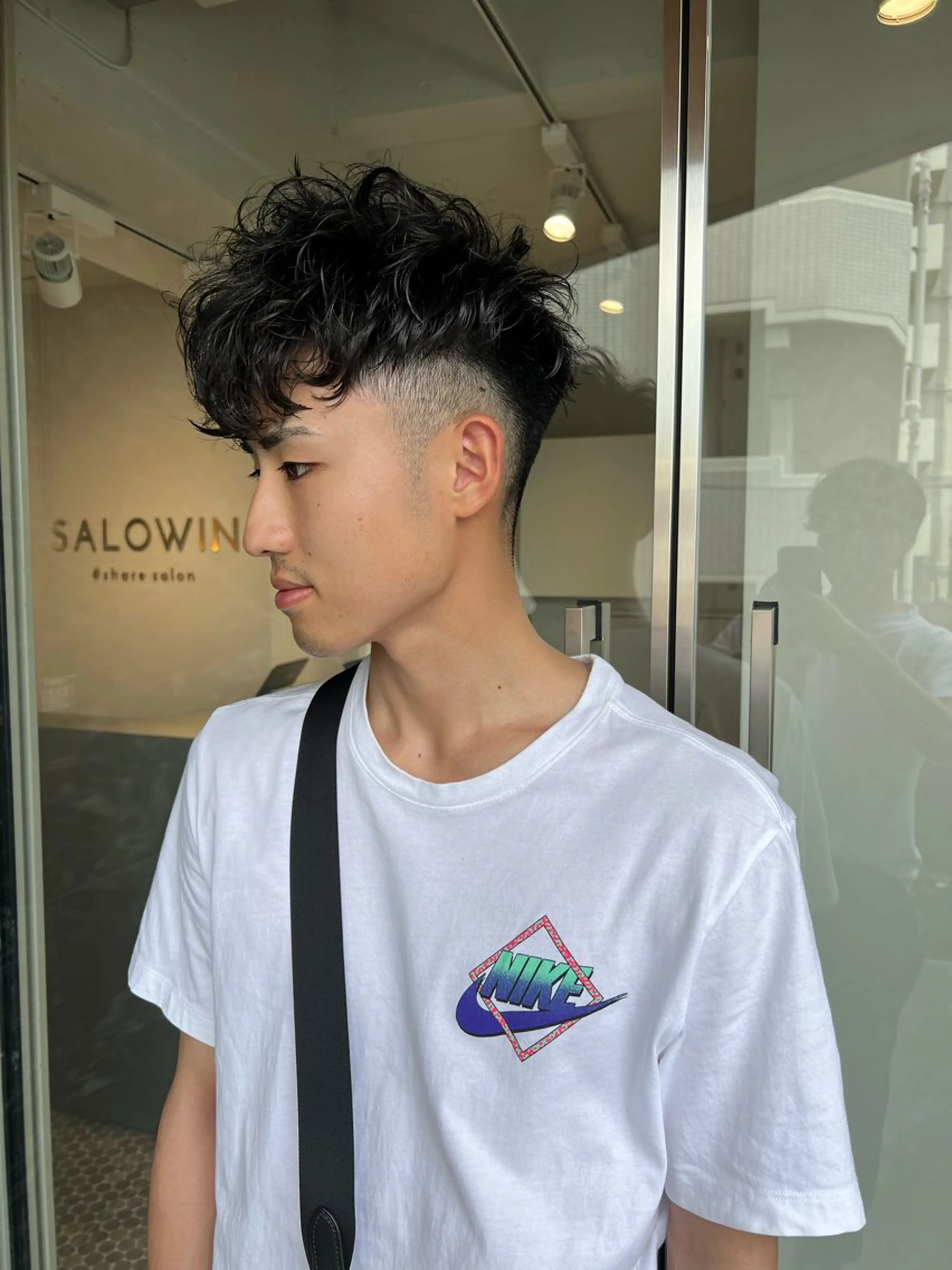 ショート パーマ メンズ メンズパーマ ショートヘア 樋野 亮のヘアスタイル