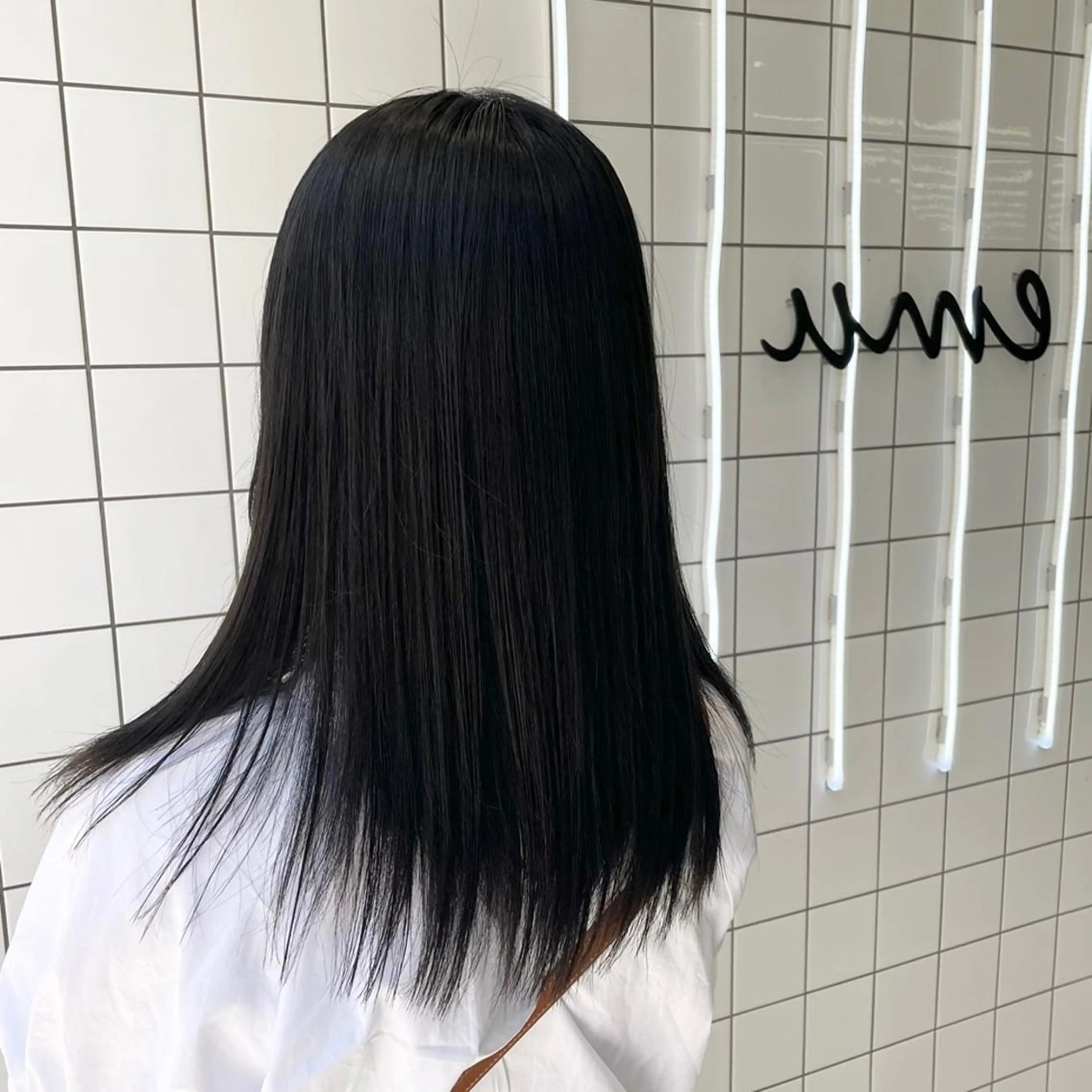 ロング カラー パーマ ヘアアレンジ メンズ キッズ ネイル マツエク・マツパ アイブロウ mona/ ストレートスタイル✨のヘアスタイル