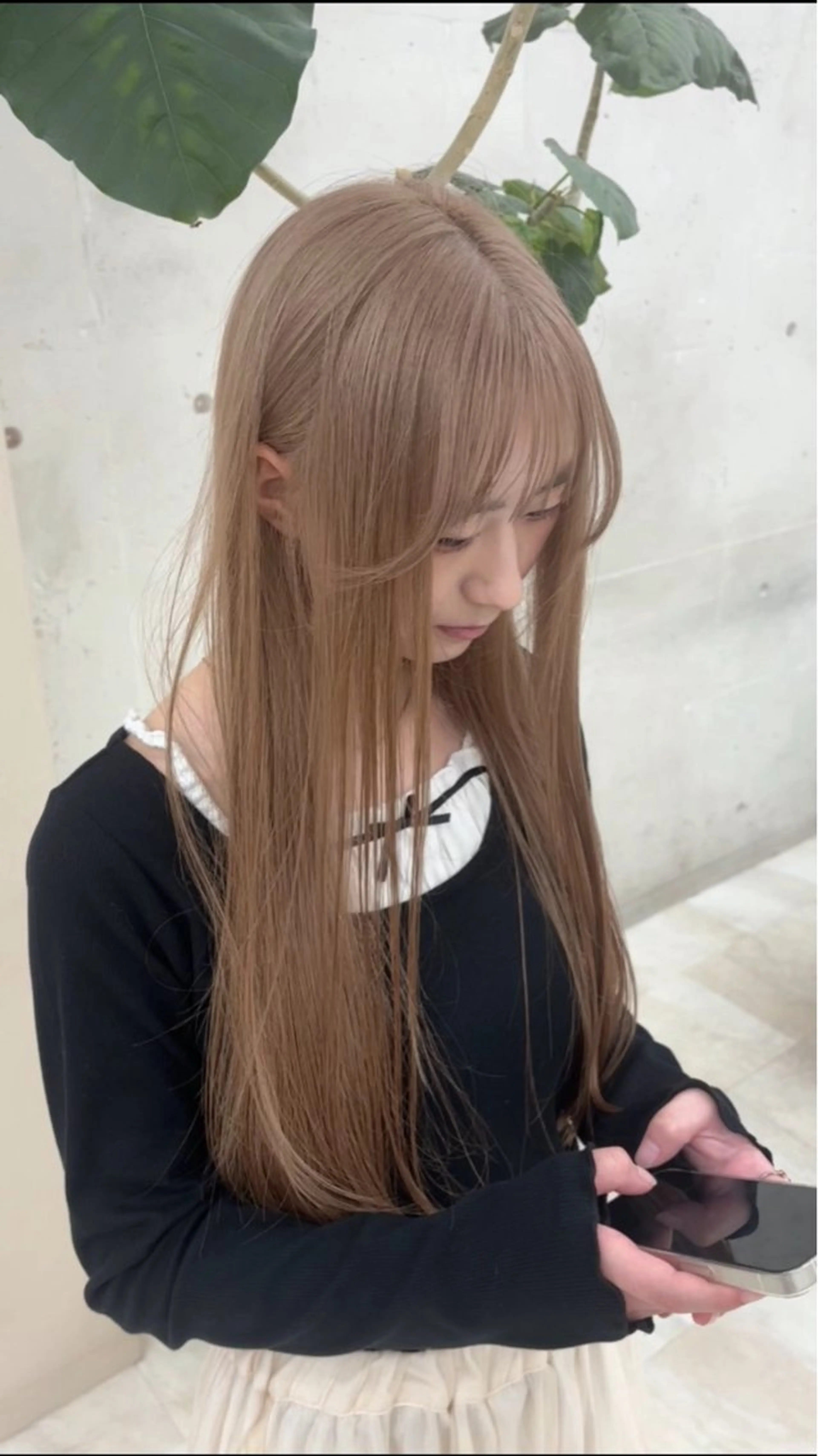 ロング カラー ベージュカラー ブリーチ VIEWTENJIN所属・✨️期間限定ボブ メニューあり✨️きらのマツエク・マツパデザイン