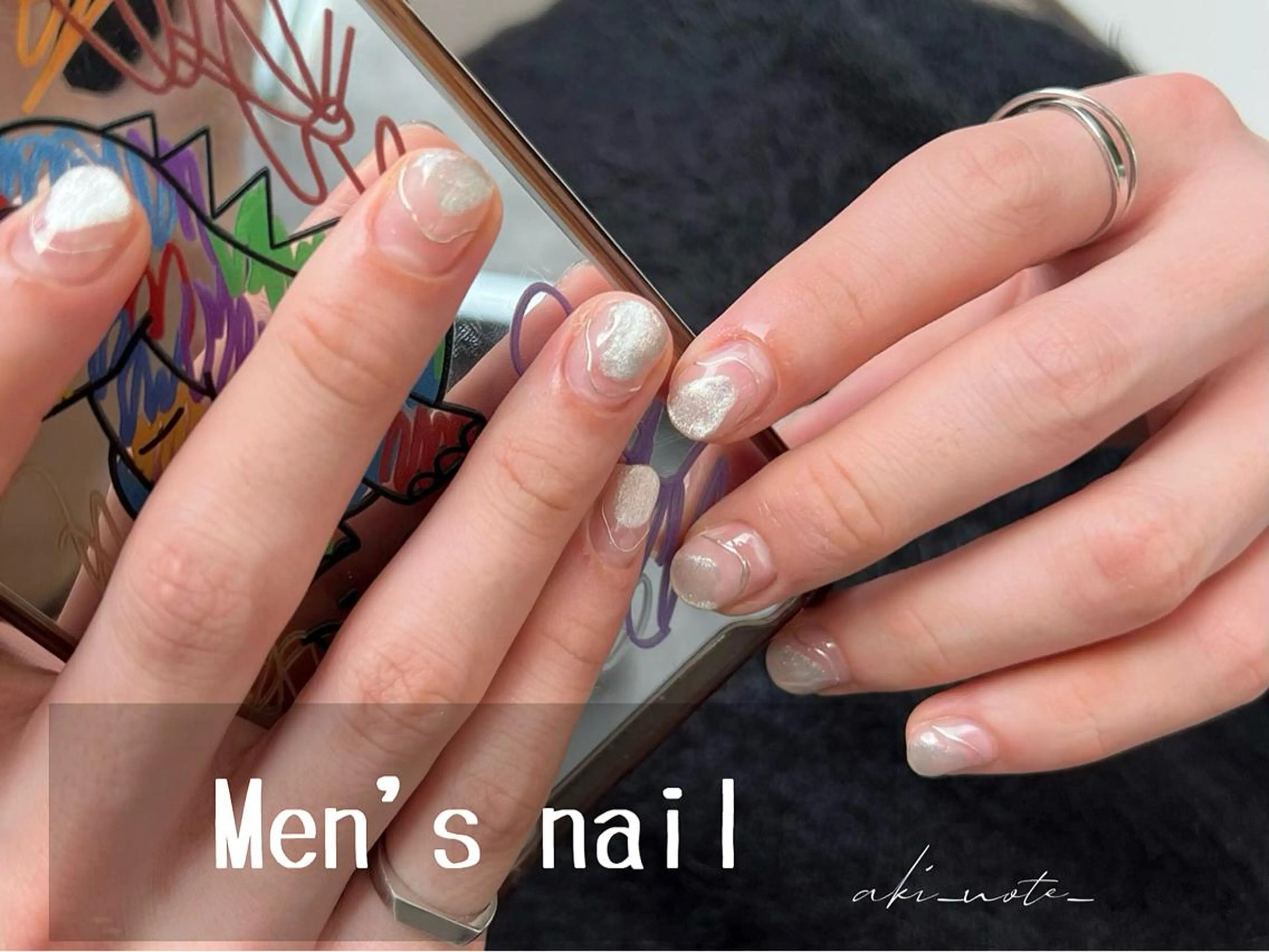 メンズ ネイル メンズネイル ハンドネイル フットネイル GRANDE大須 栄/店長 aki🌙のネイルデザイン