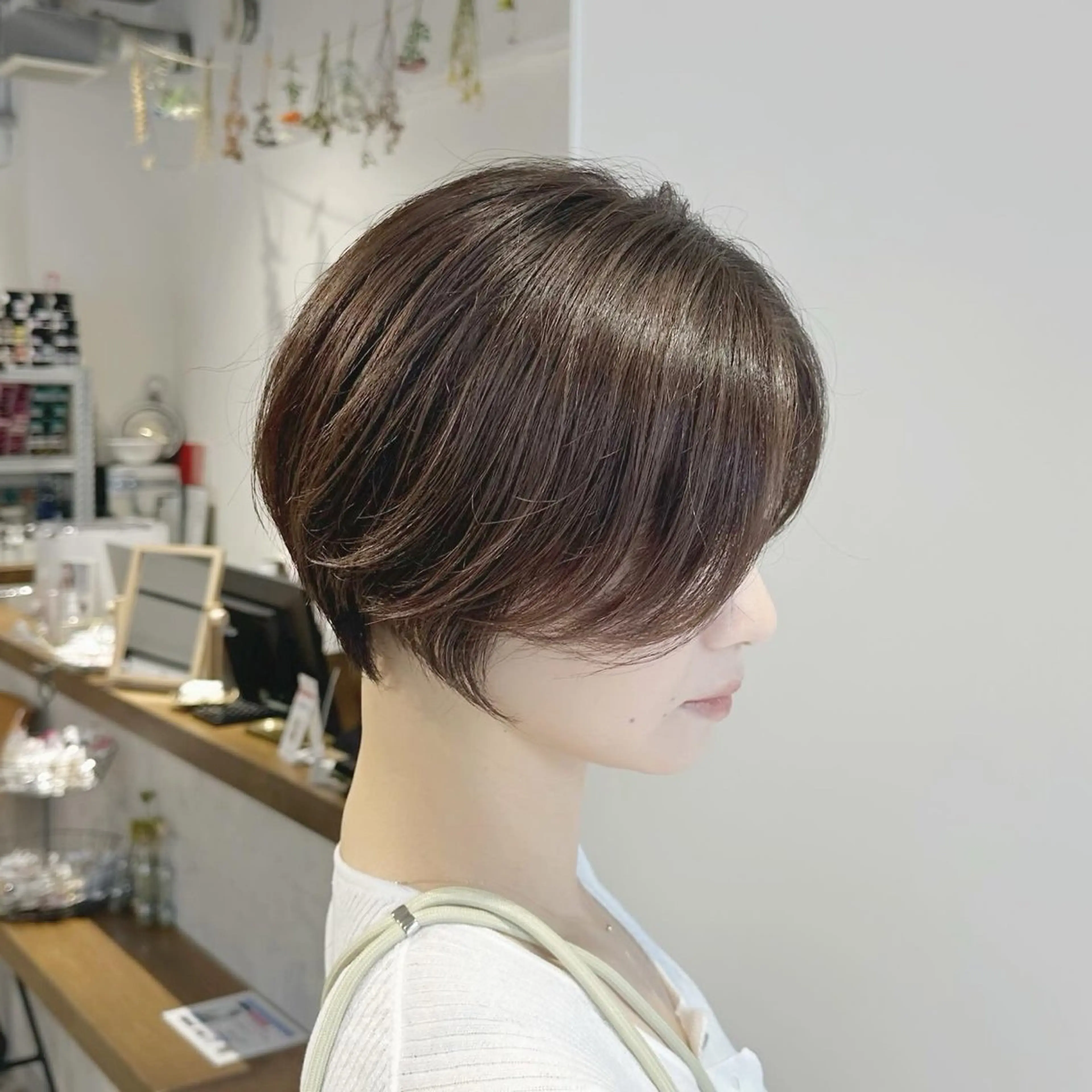 ショート カット ヘアカラー トリートメント ✨圧倒的満足度◎ 小顔美人ショート✨佃のヘアスタイル