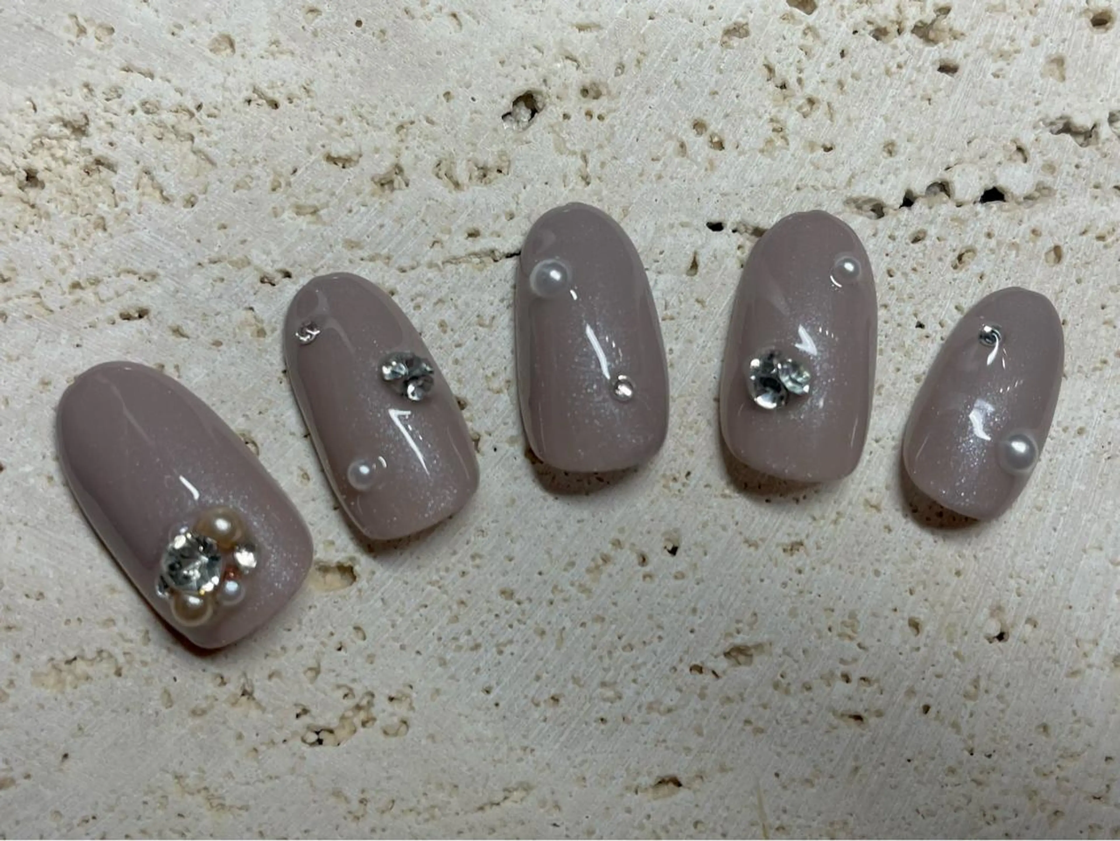 セミロング ネイル Home salon Rのネイルデザイン