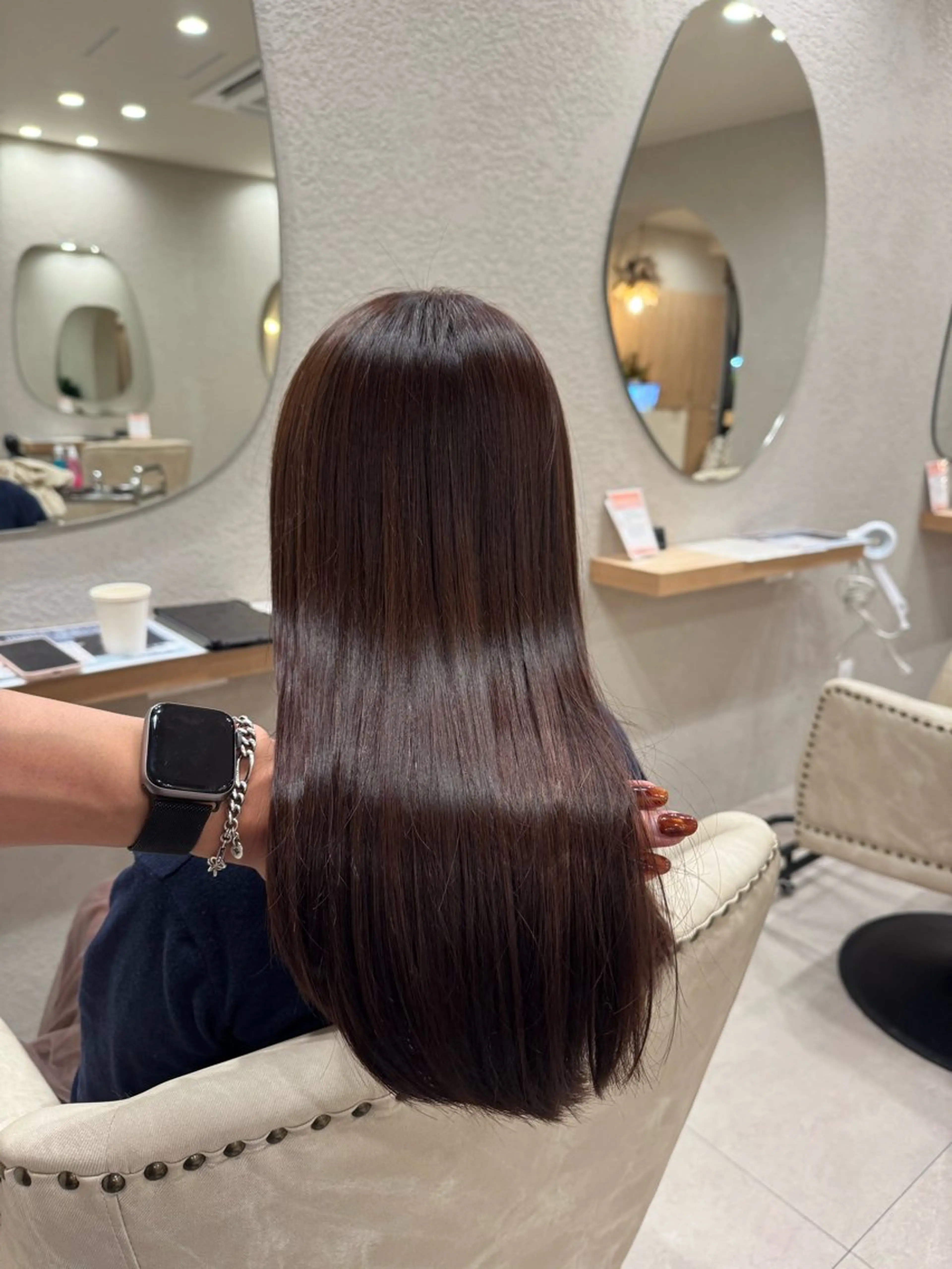 カット+ストレートパーマ+トリートメント+炭酸スパの写真