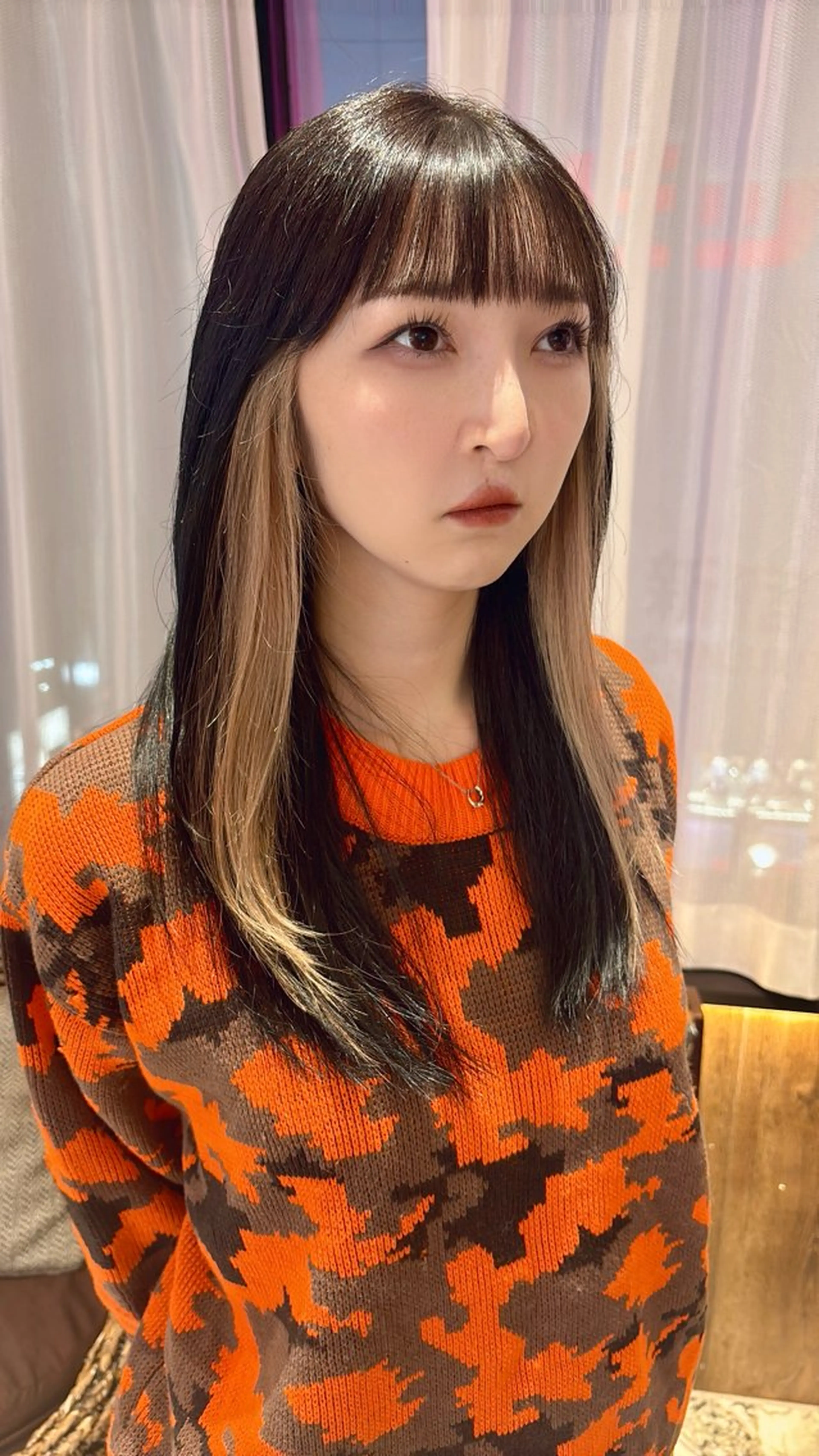 ミディアム ayumi🦖/ ブリーチカラーのヘアスタイル