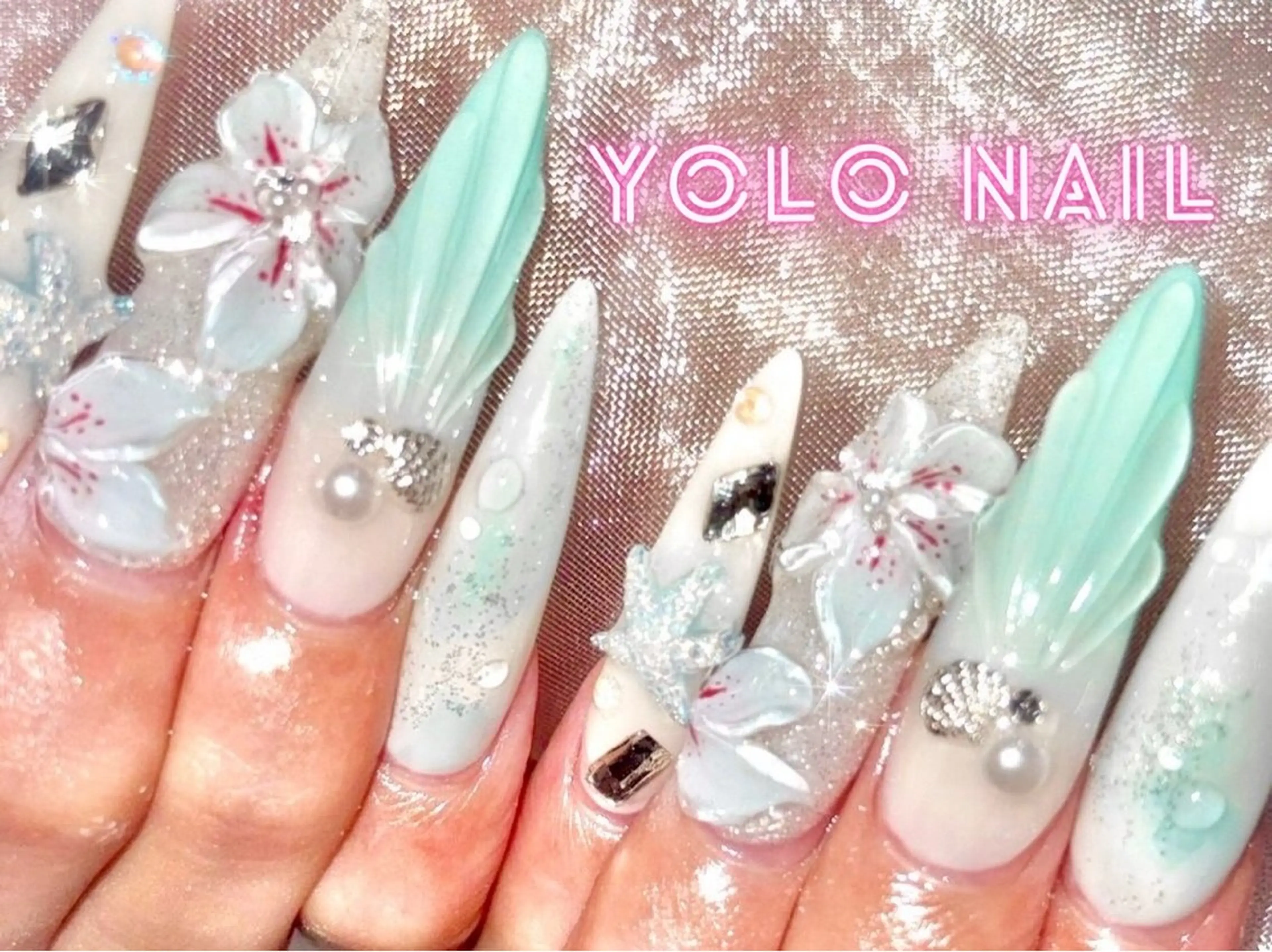 ネイル 持ち込み ハンドネイル YOLONAIL心斎橋店所属・田本 和音のネイルデザイン