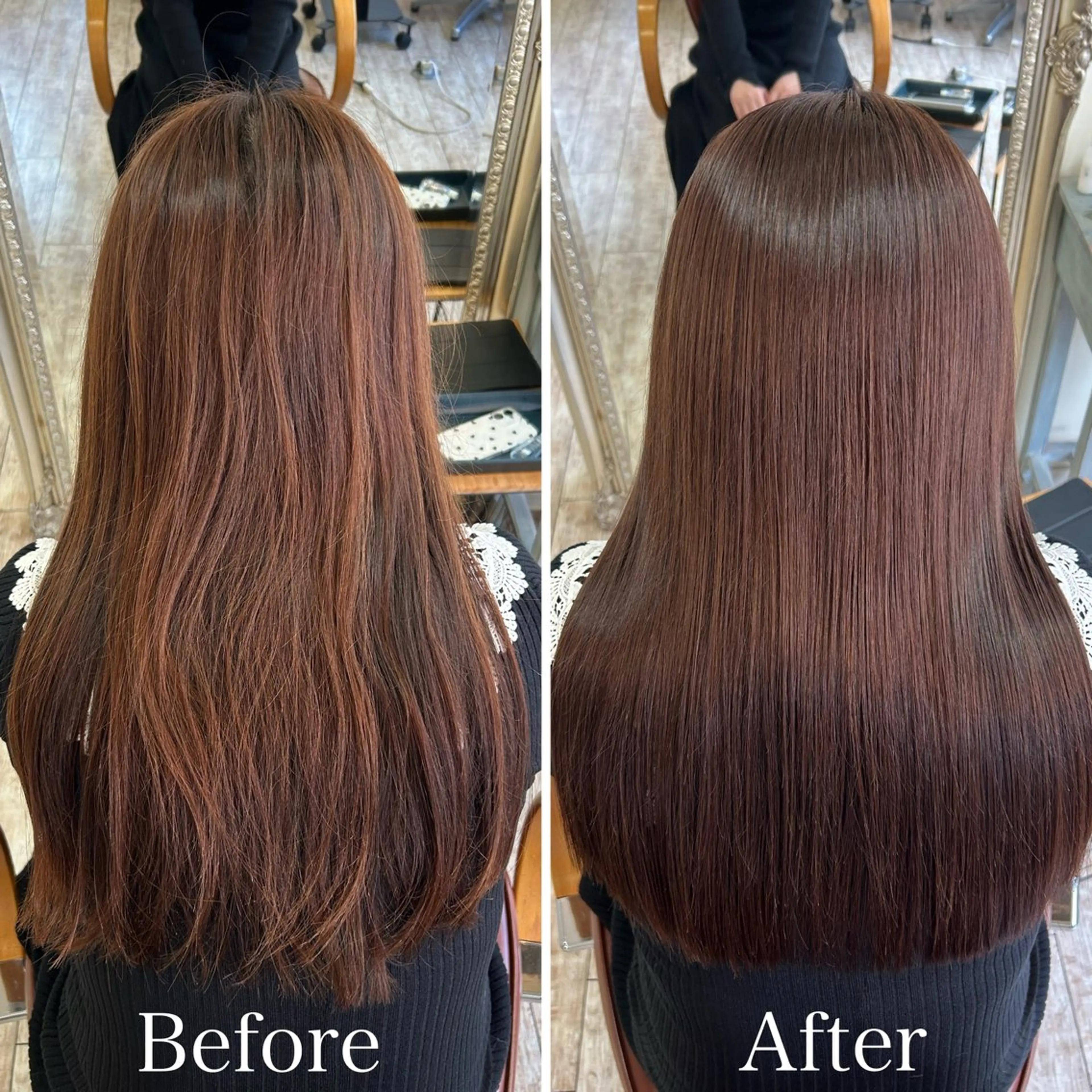 ロング 髪質改善 トリートメント カット ヘアカラー トリートメント 【艶ヘア】 どうまえのヘアスタイル