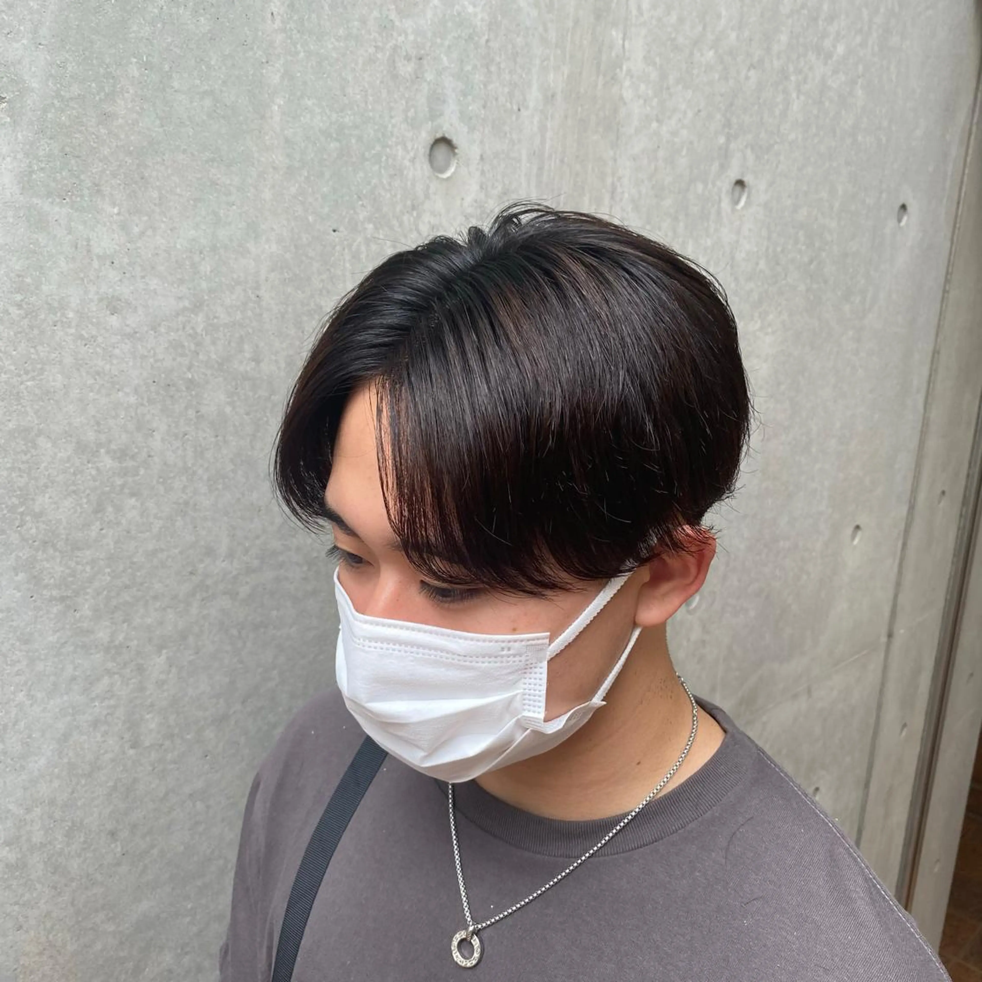 ショート パーマ メンズ カット パーマ unopulir Vamos店所属・梅田茶屋町メンズ 専門美容師 山元一平のヘアスタイル