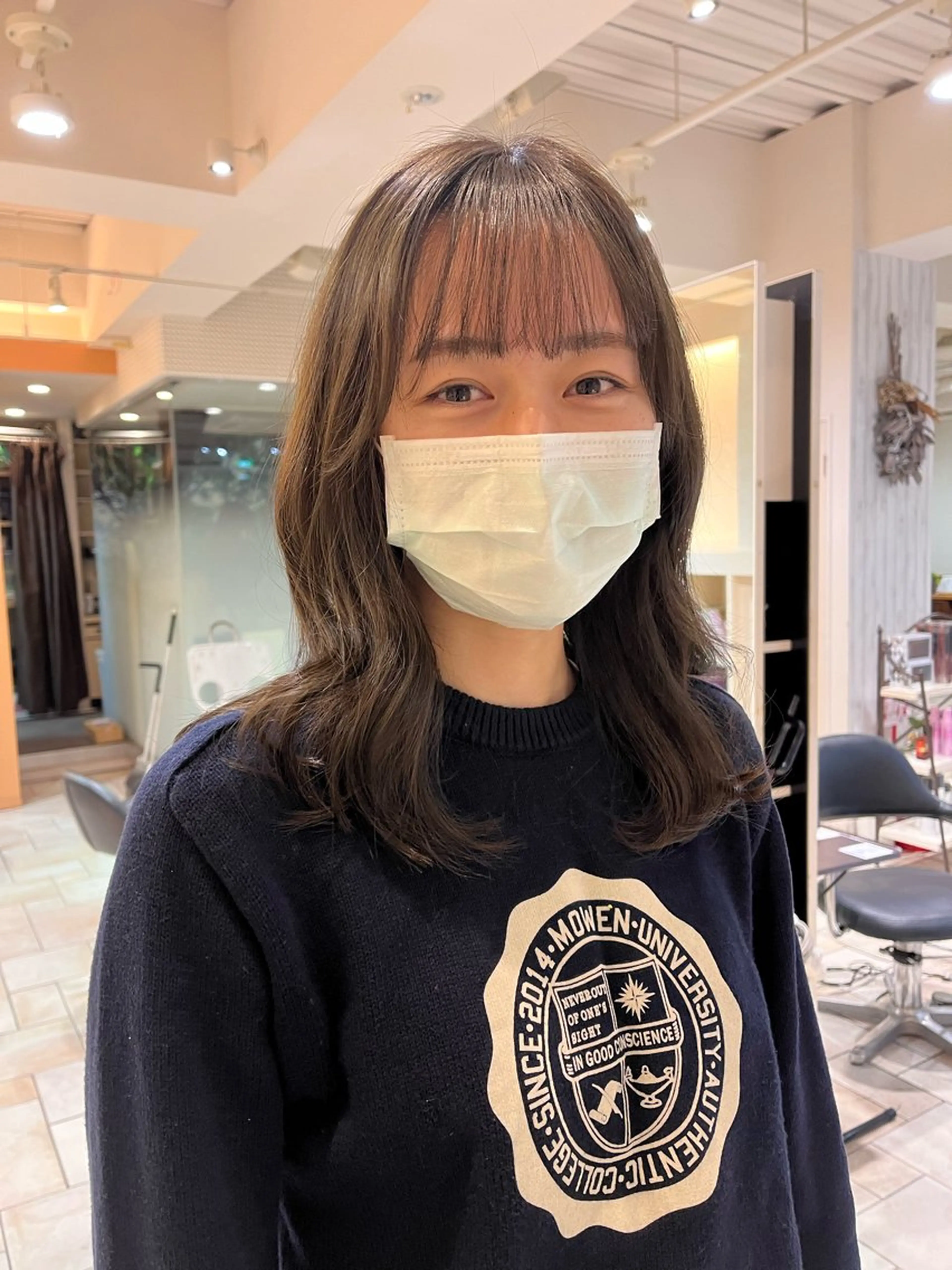 セミロング レイヤー/暖色/ 髪質改善/永礼芳果のヘアスタイル