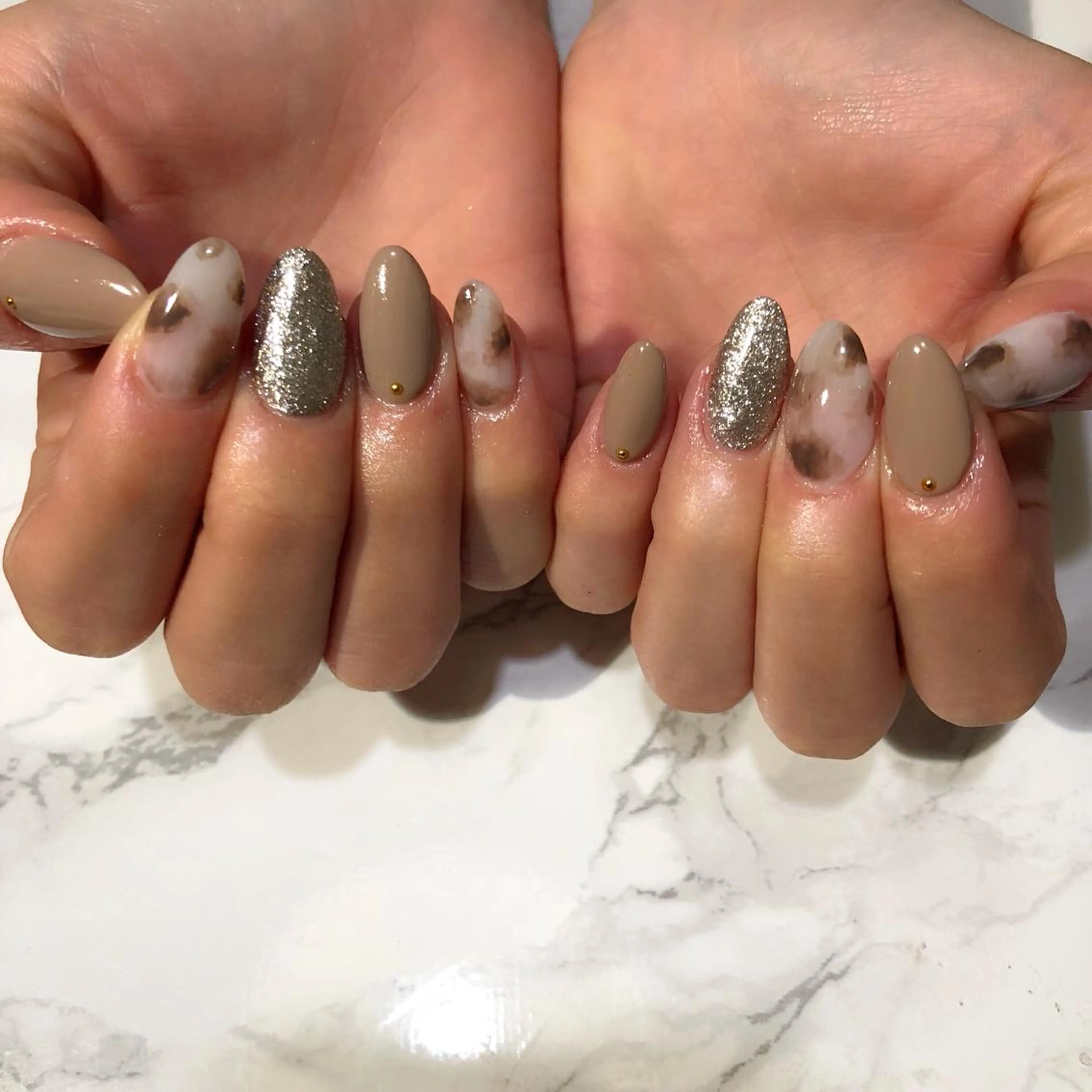 ネイル アートネイル スカルプネイル ストーンネイル ハンドネイル Nail salon Museのネイルデザイン