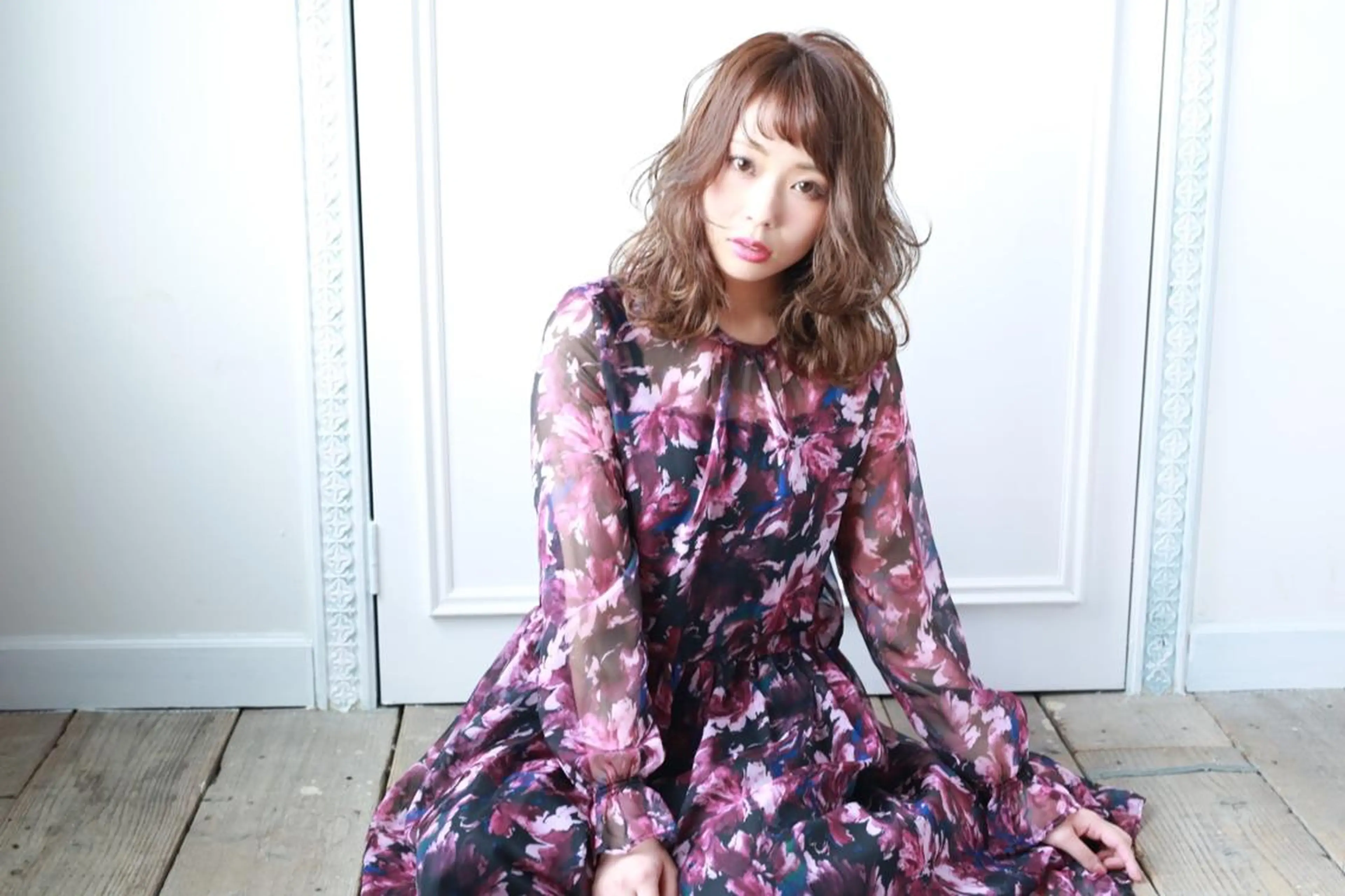 ミディアム due hair 京都駅前店 MILBON オージュア認定サロン【デューヘアー】所属・ハイトーンブリーチ 土坂　由志【京都】のヘアスタイル