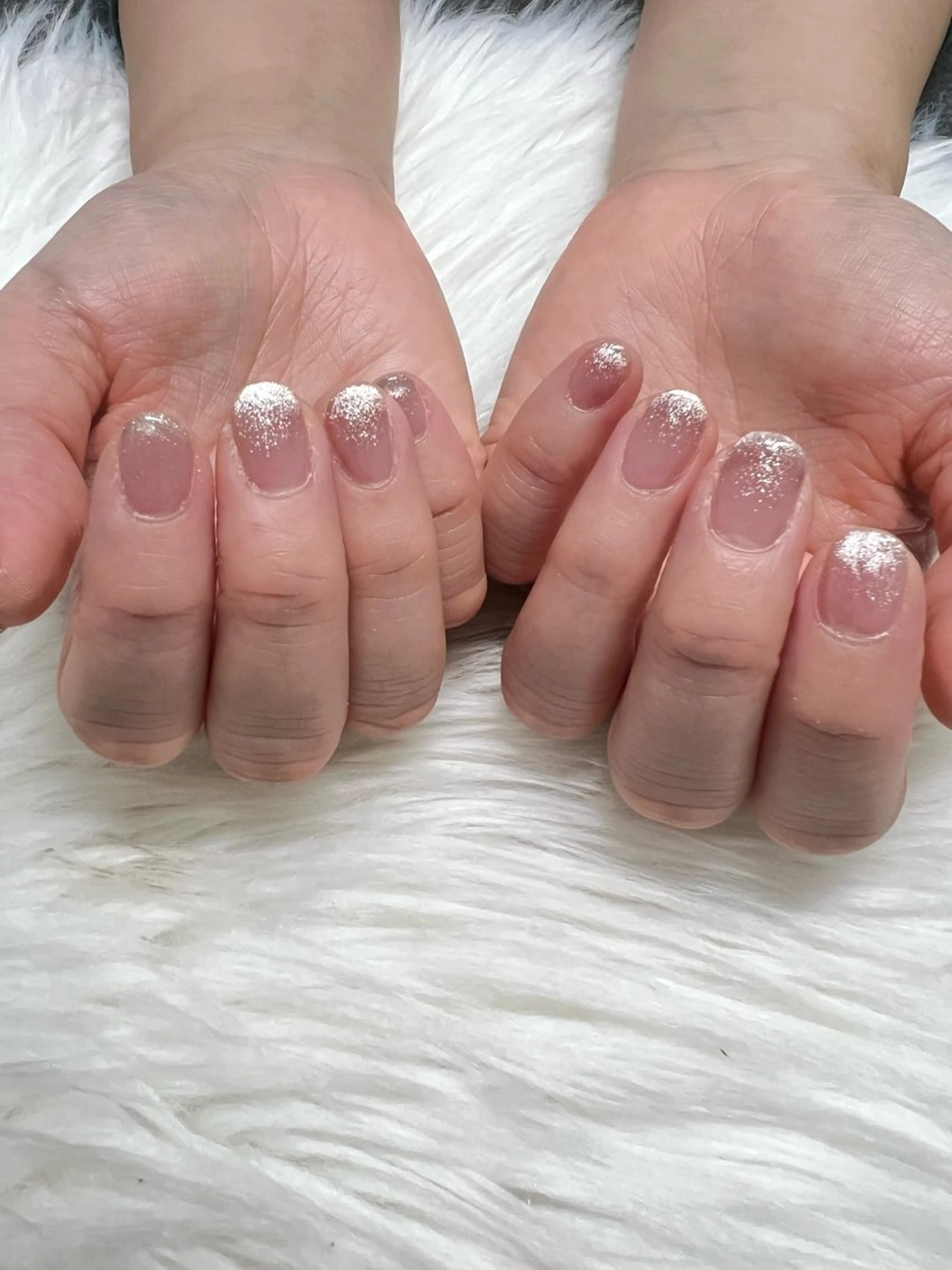 ラメグラデーションの写真