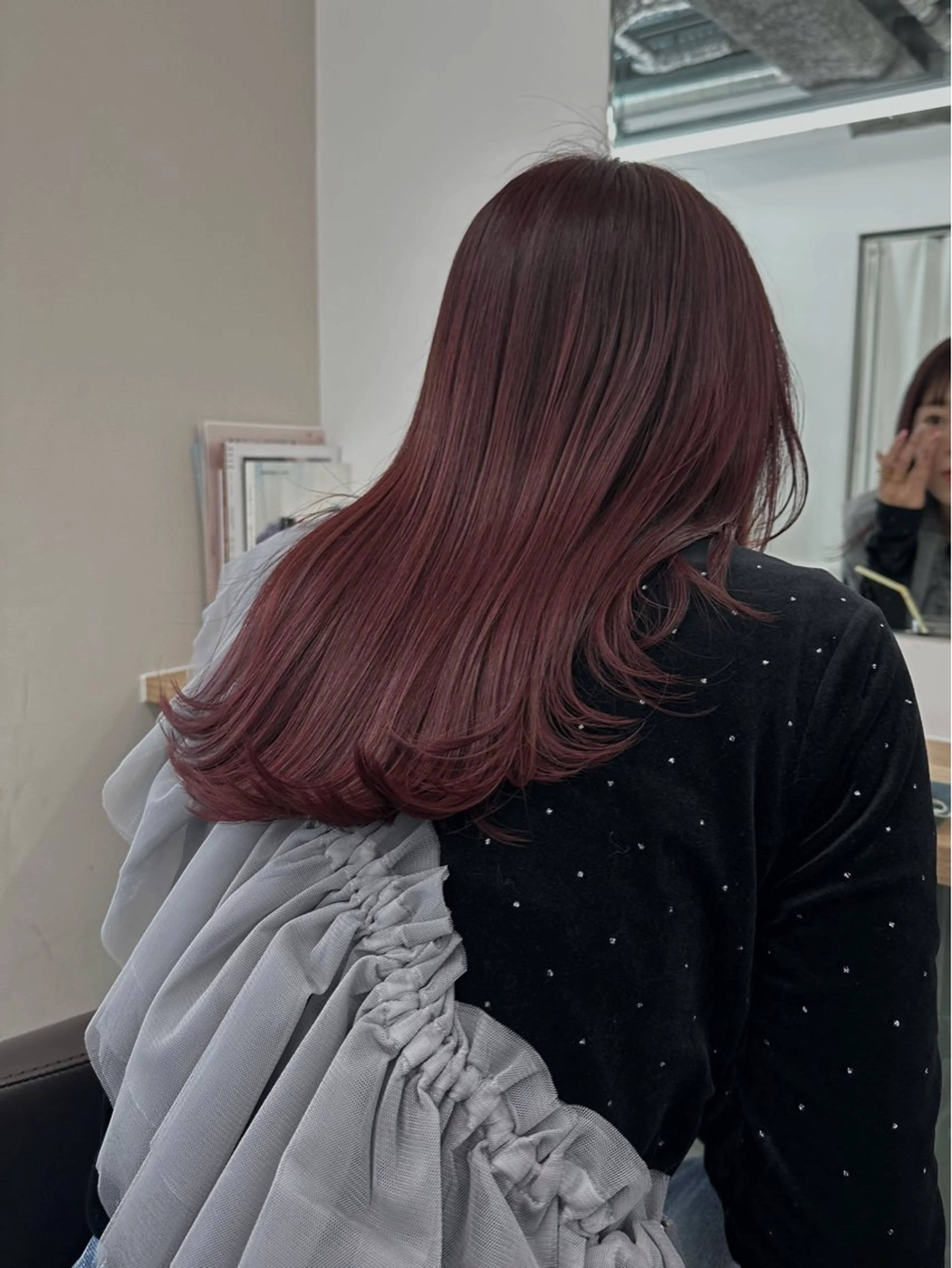 セミロング カラー キッズ カット ヘアカラー トリートメント オトナヘア🌸 harukaのヘアスタイル