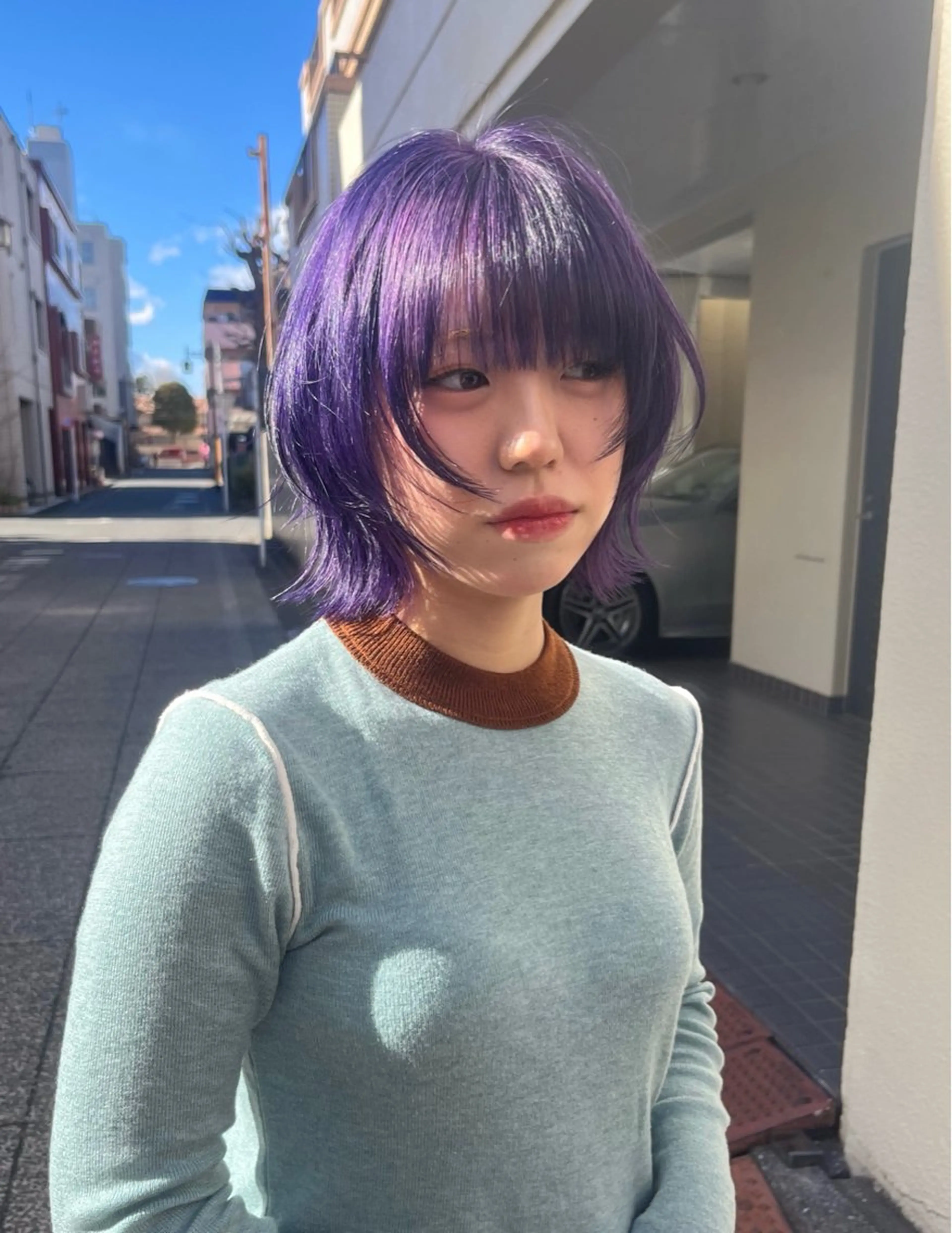 ミディアム カラー ヘアカラー トリートメント ベージュ⟡˖ブリーチ ˖ ࣪⊹あずきのヘアスタイル