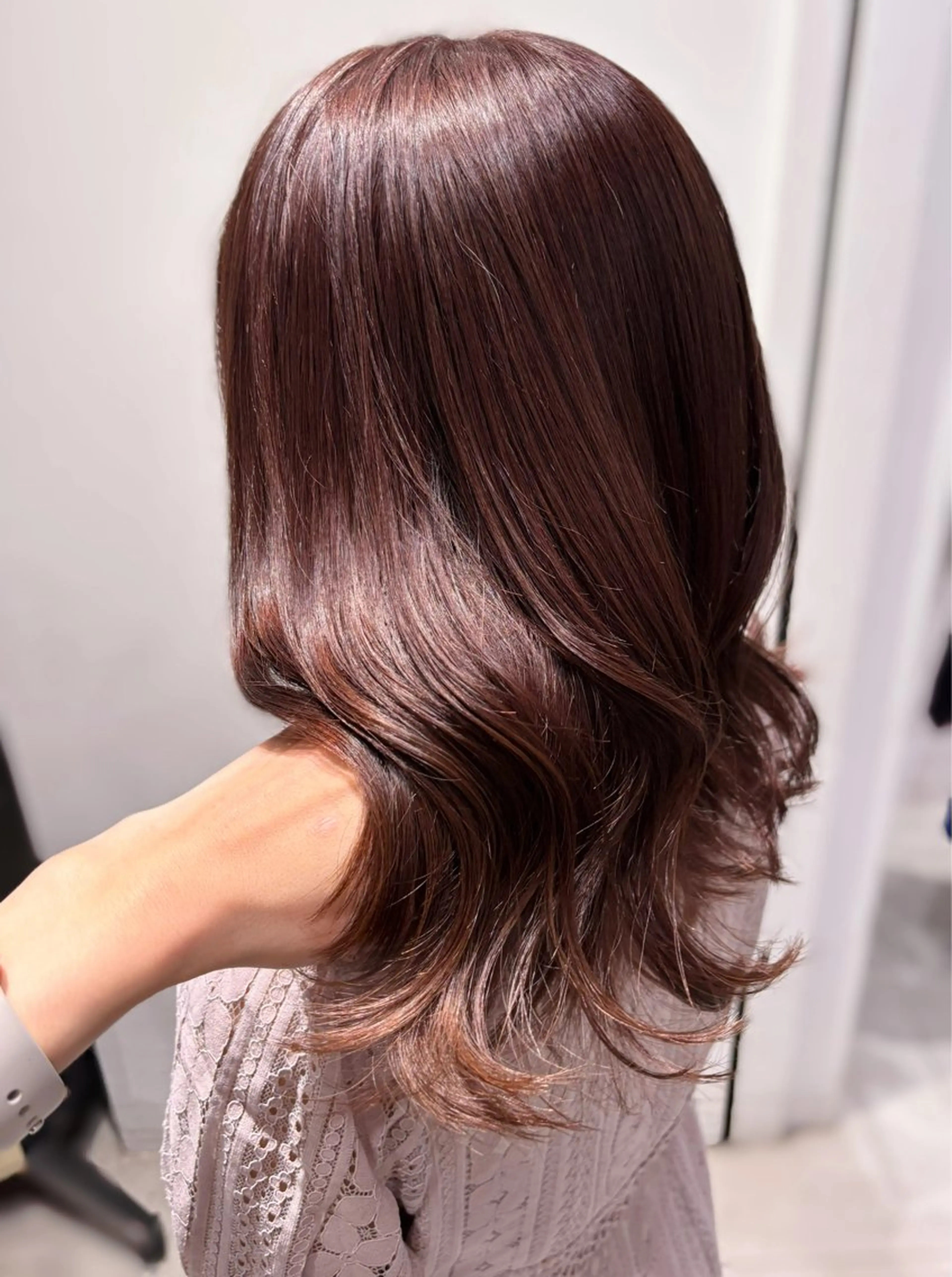 ミディアム カット ヘアカラー トリートメント 銀座/髪質改善/韓国 カラー🍓原田侑依のヘアスタイル